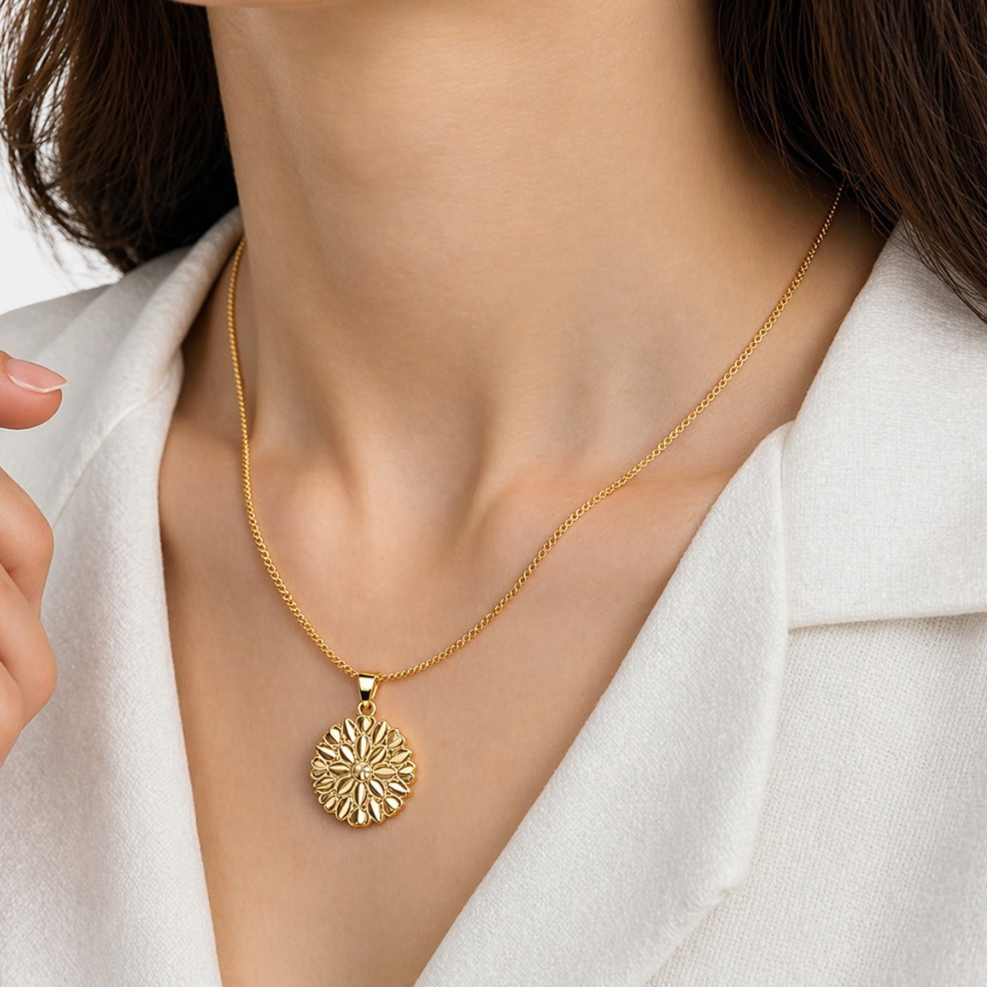 14K Gold Plated Butterfly Heart Pendant Necklace