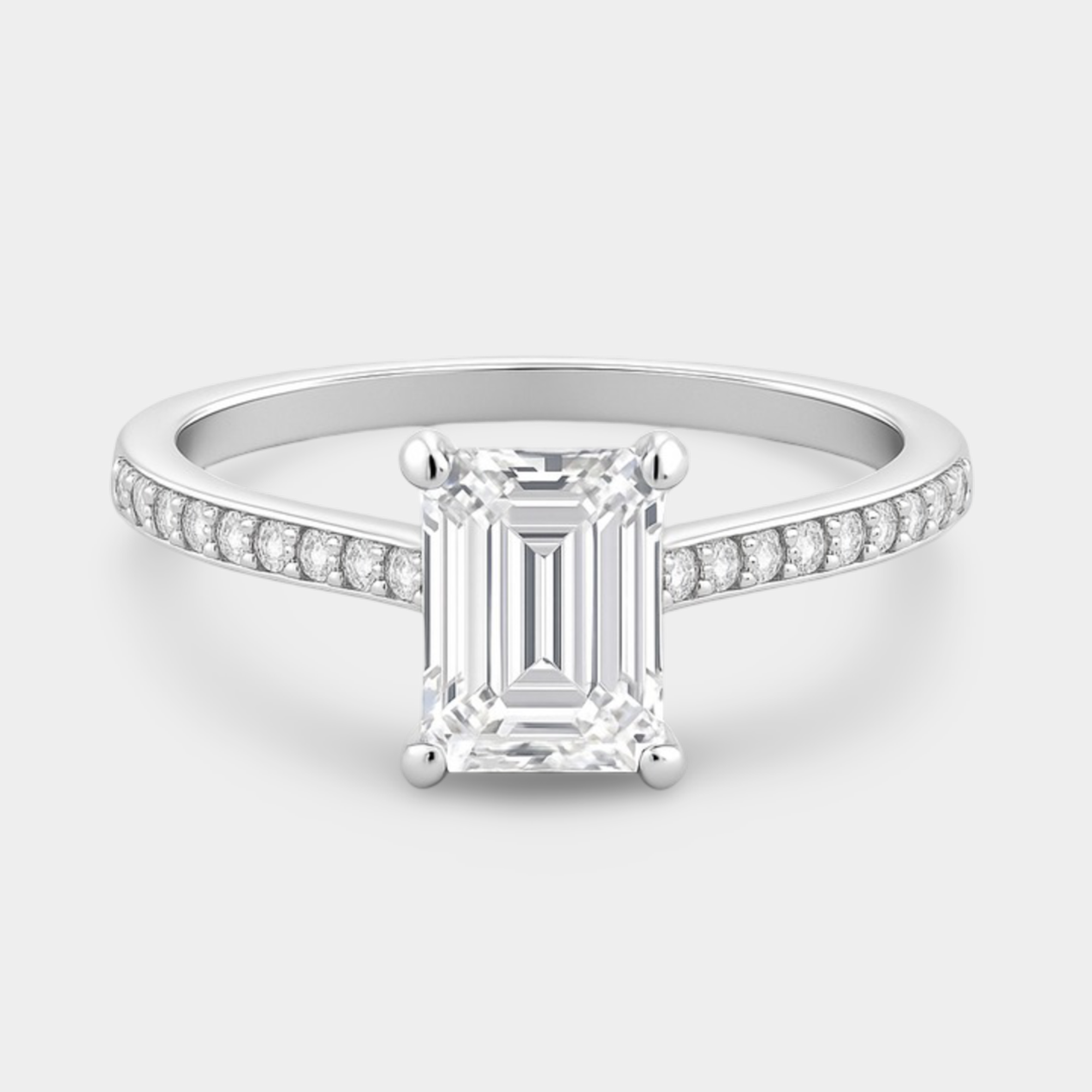Gem Stone Diamond Engagement Ring
