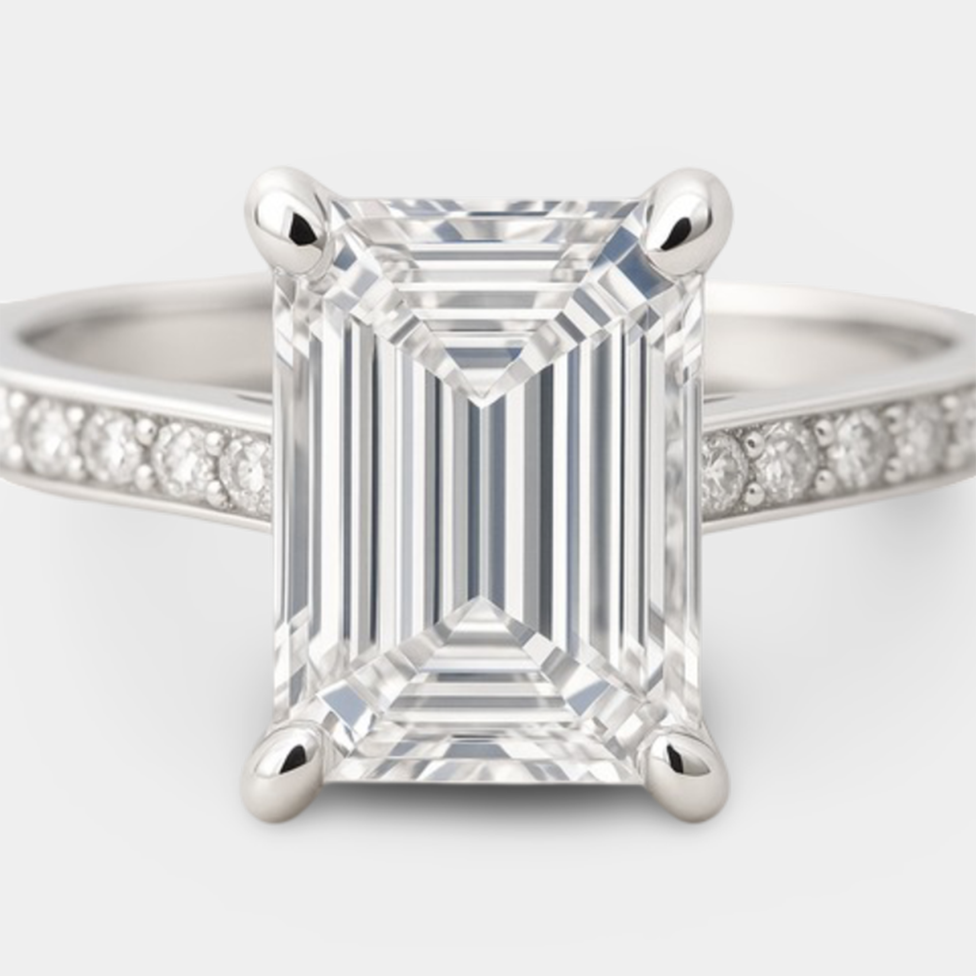 gem stone diamond engagement ring detail close-up from MH Elegance luxury wedding rings collection