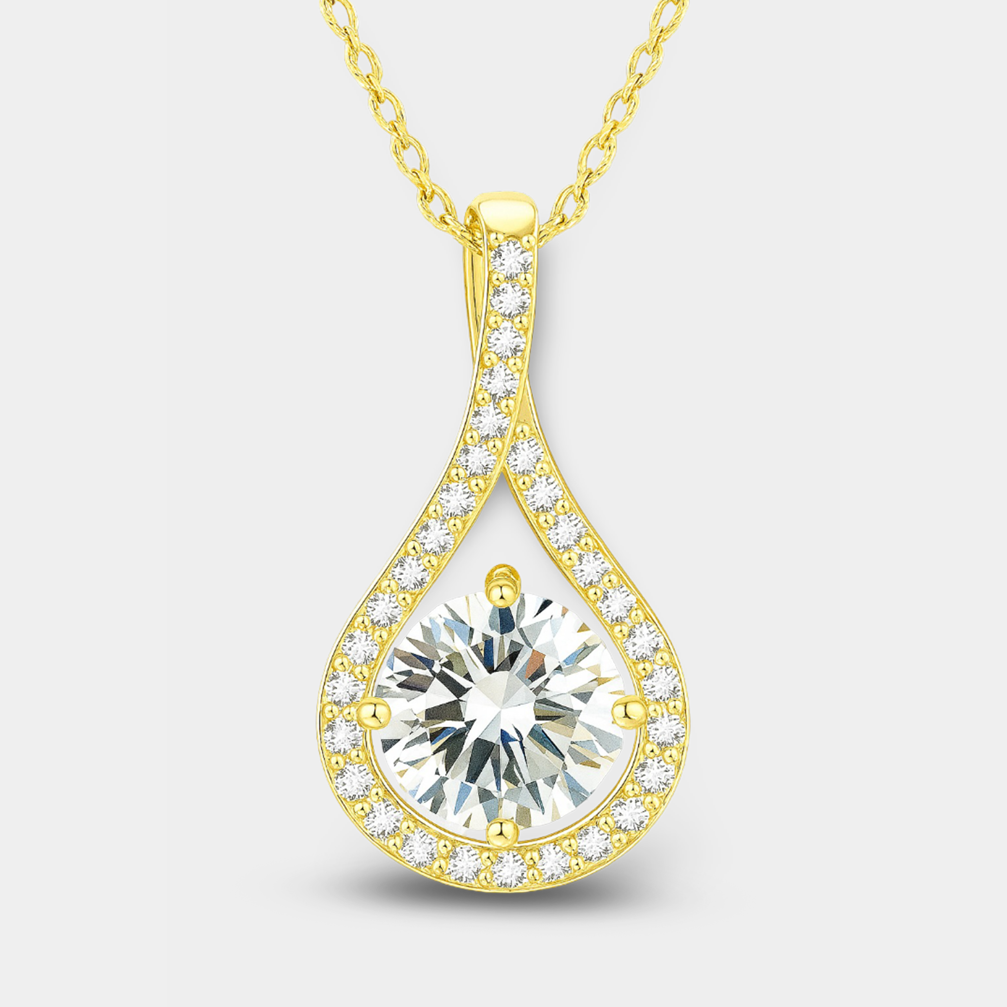 Moissanite Pendant Necklace for Women