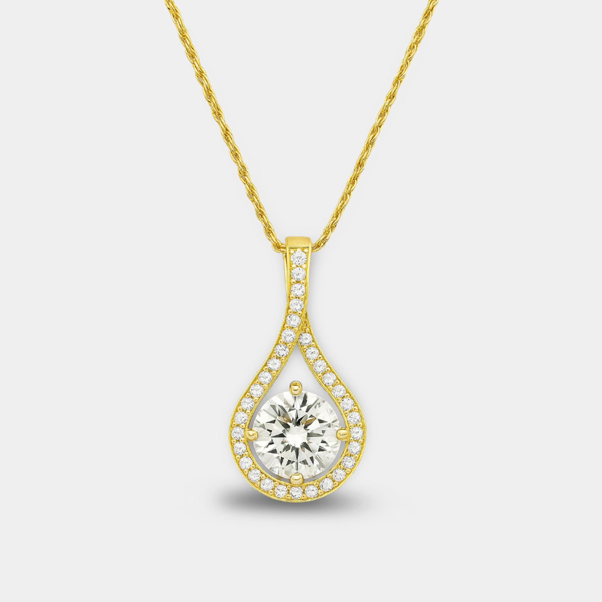 Moissanite Pendant Necklace for Women
