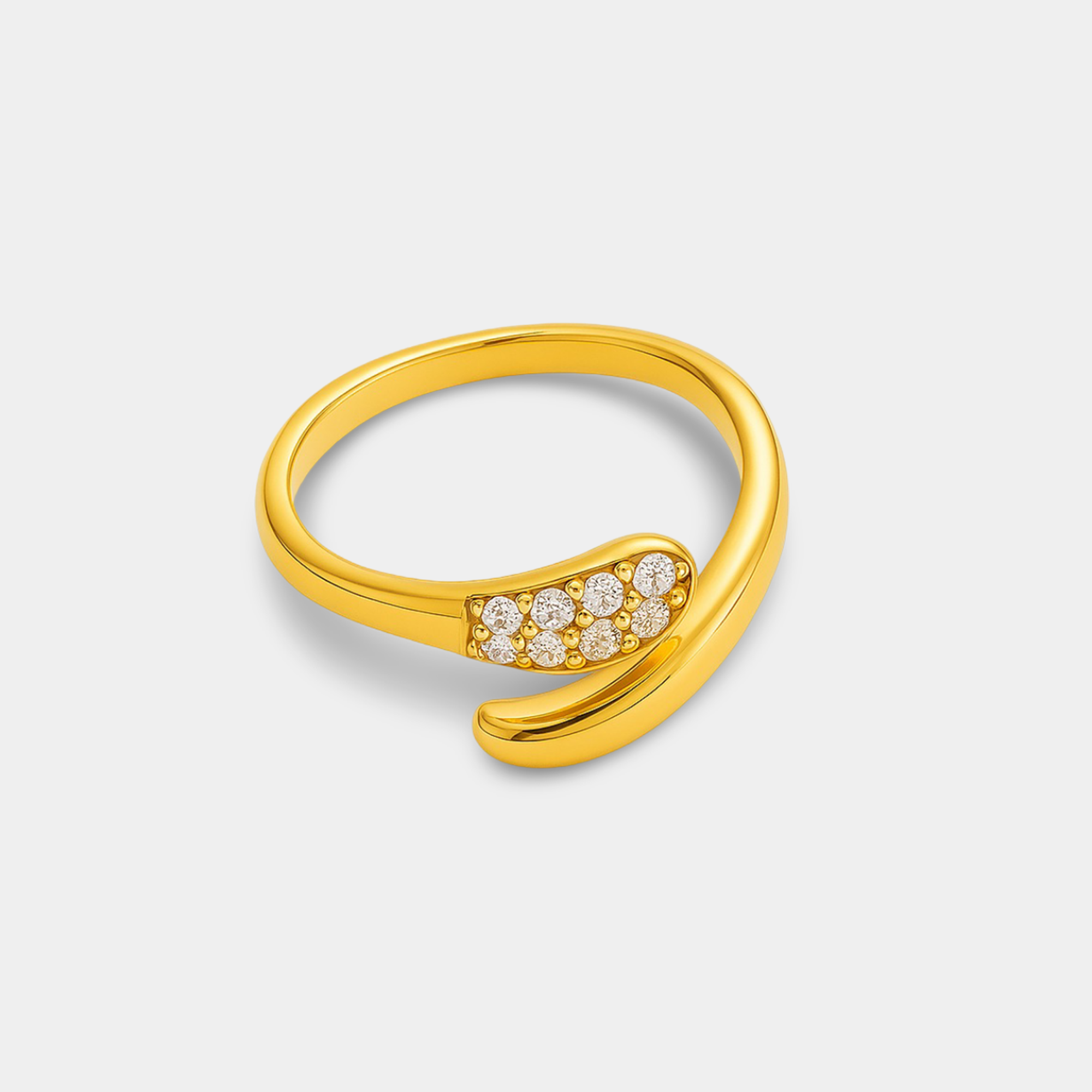 Twist Solitaire Zircon Ring