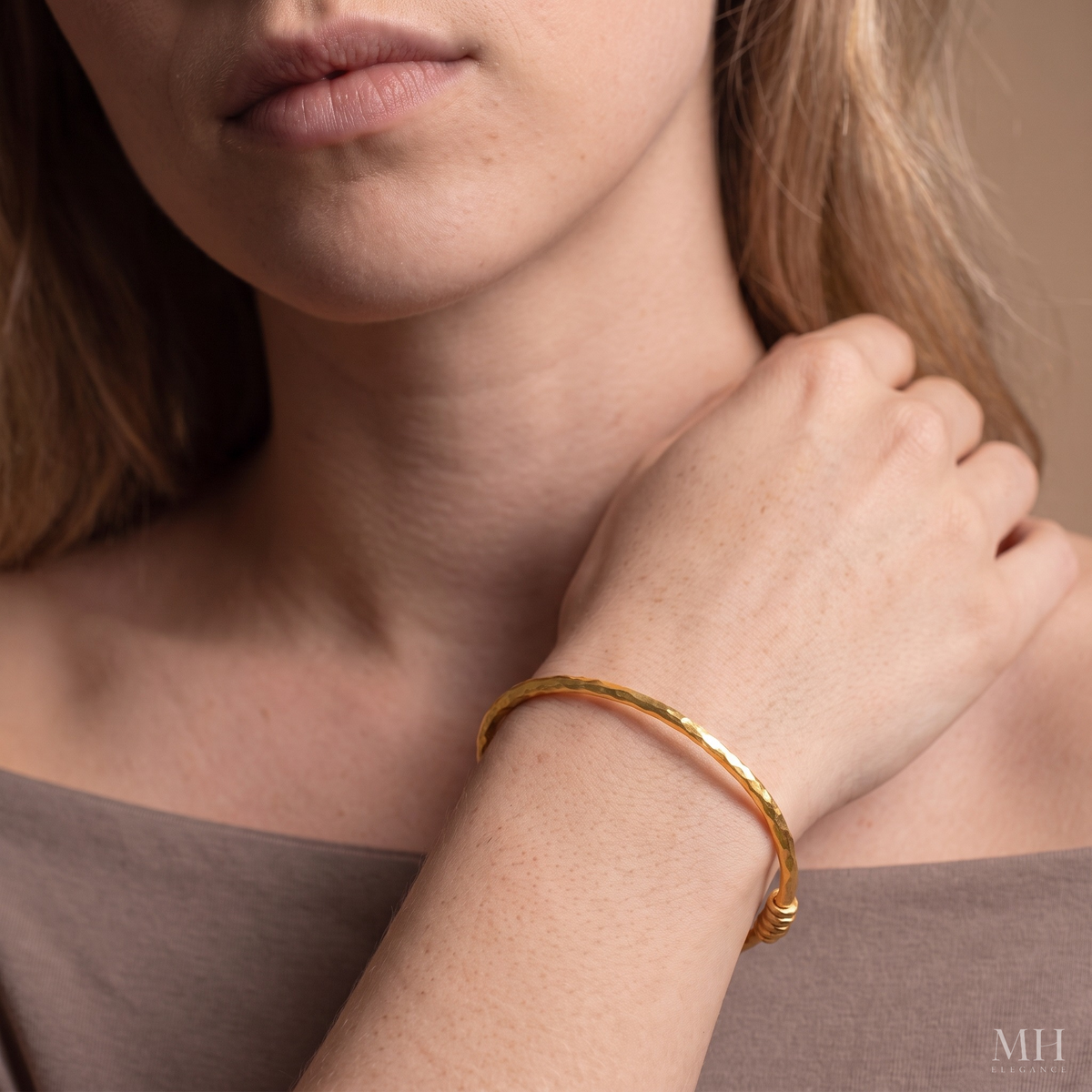 Bracelet manchette unisexe