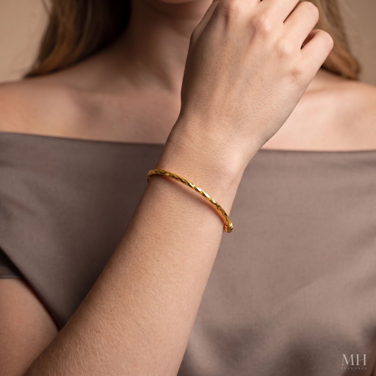 Bracelet manchette unisexe