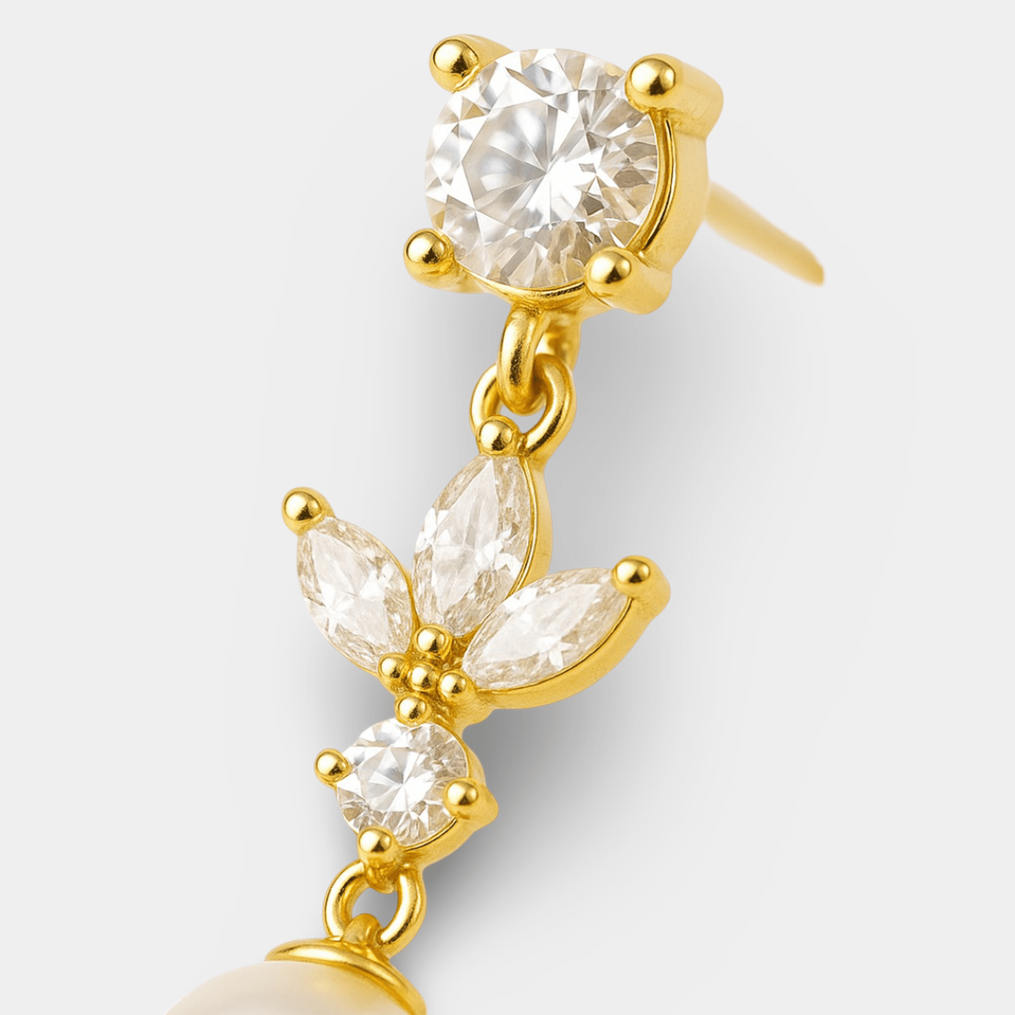 Adele Pearl Earrings - MH ELEGANCE - Adele Pearl Earrings -