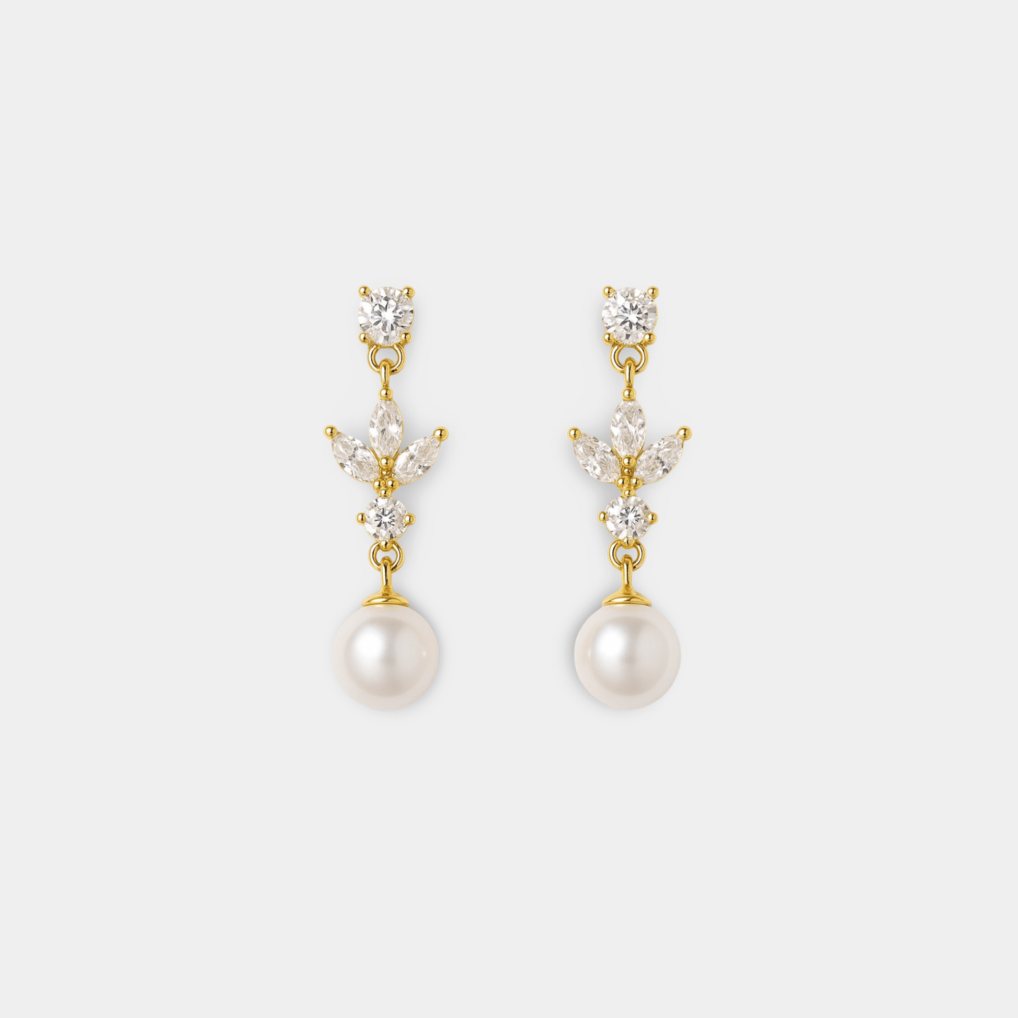 Adele Pearl Earrings - MH ELEGANCE - Adele Pearl Earrings -
