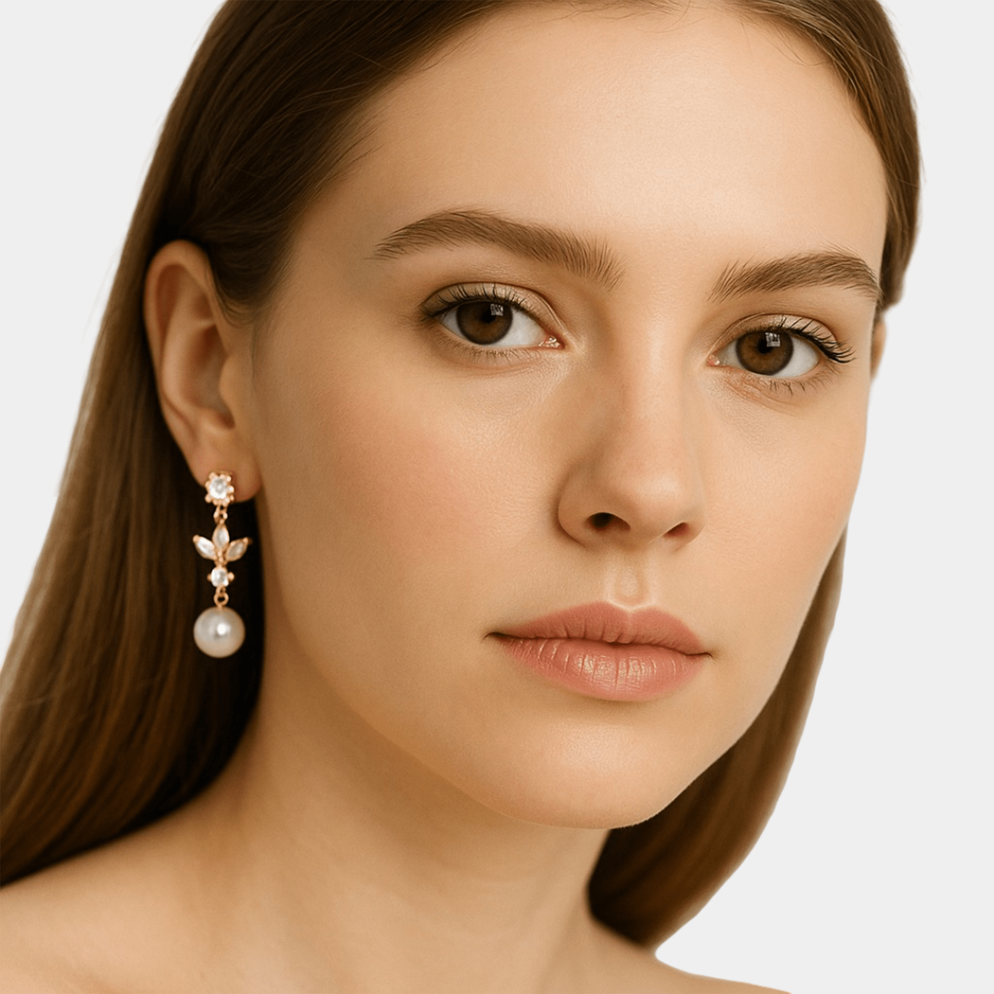 Adele Pearl Earrings - MH ELEGANCE - Adele Pearl Earrings -