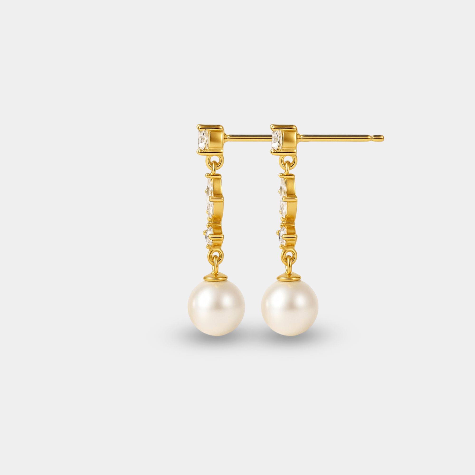 Adele Pearl Earrings - MH ELEGANCE - Adele Pearl Earrings -