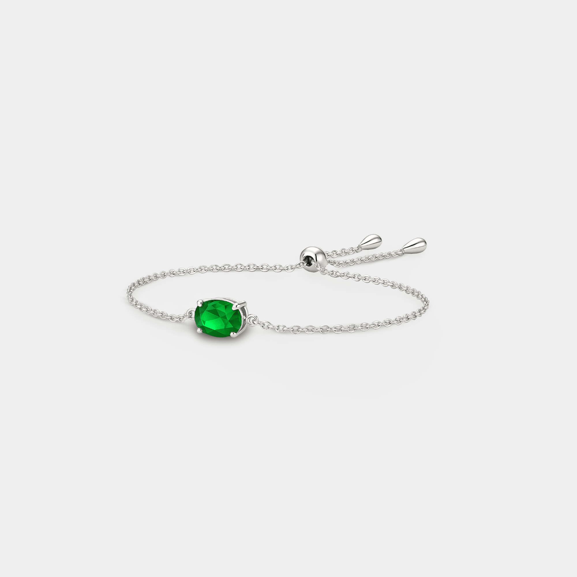 Aria Nano Emerald Bolo Bracelet - MH ELEGANCE - Aria Nano Emerald Bolo Bracelet - MH ELEGANCE -