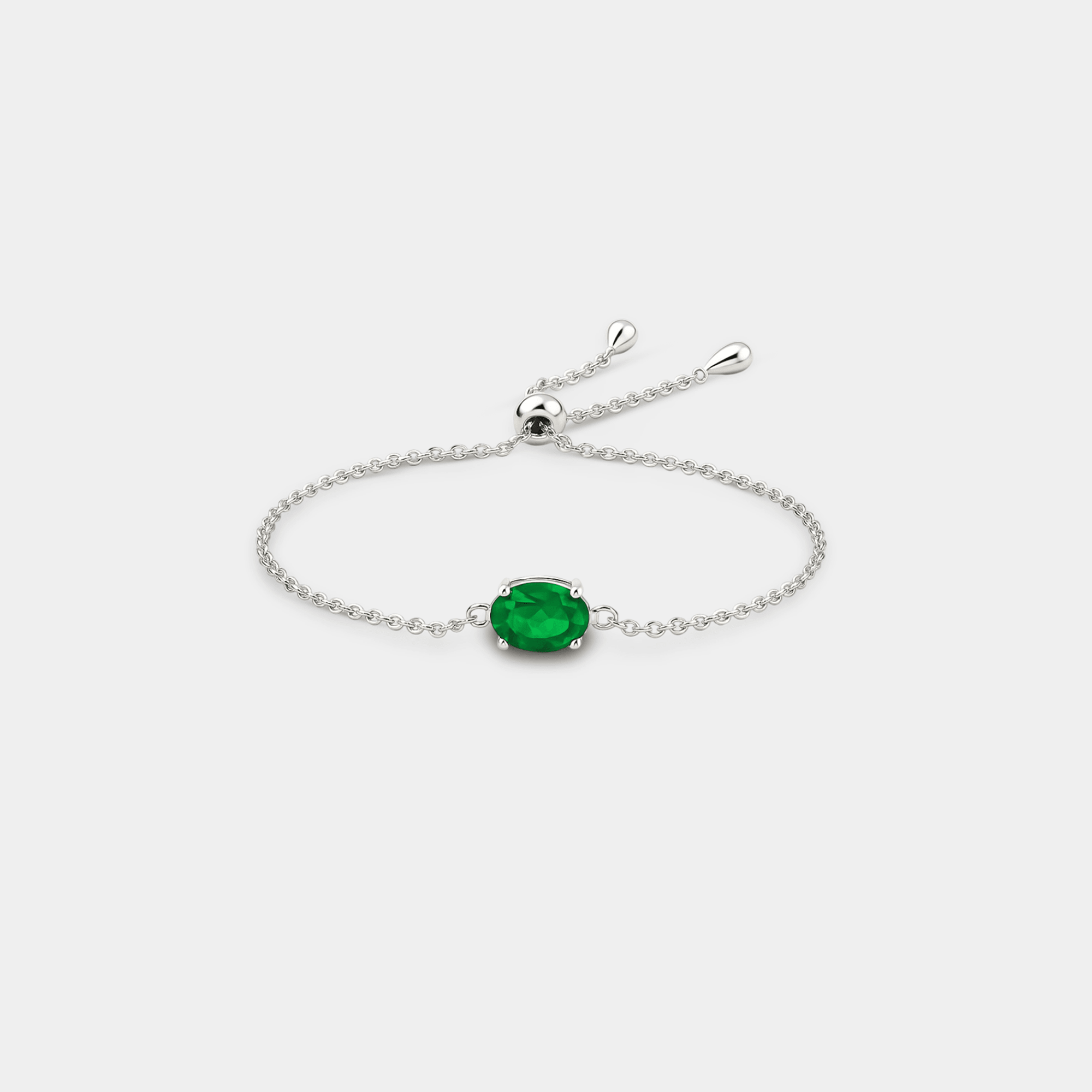 Aria Nano Emerald Bolo Bracelet - MH ELEGANCE - Aria Nano Emerald Bolo Bracelet - MH ELEGANCE -