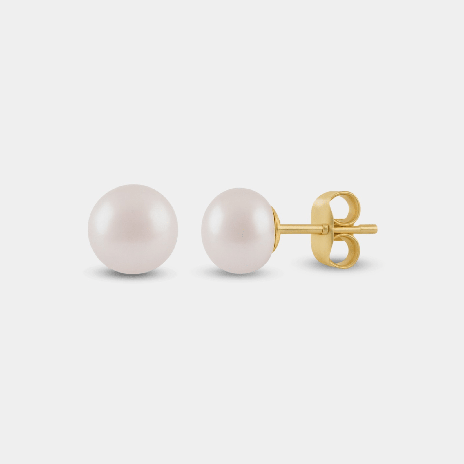 Audrey Freshwater Pearl Stud Earrings - MH ELEGANCE - Audrey Freshwater Pearl Stud Earrings -