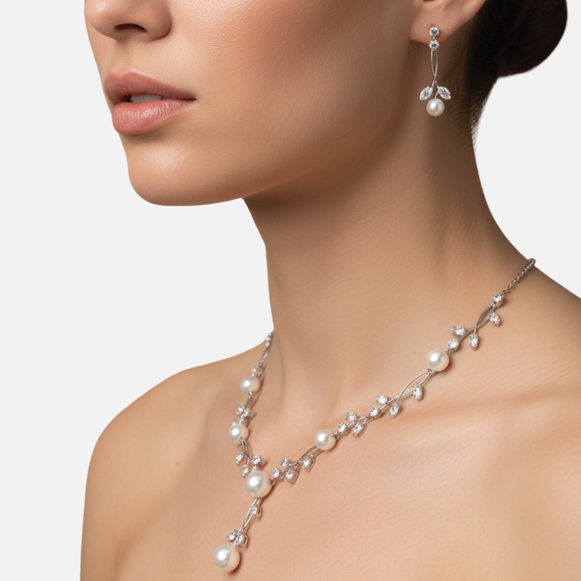 Aurora Bloom Luxury Bridal Jewelry Set - MH ELEGANCE - Aurora Bloom Luxury Bridal Jewelry Set -