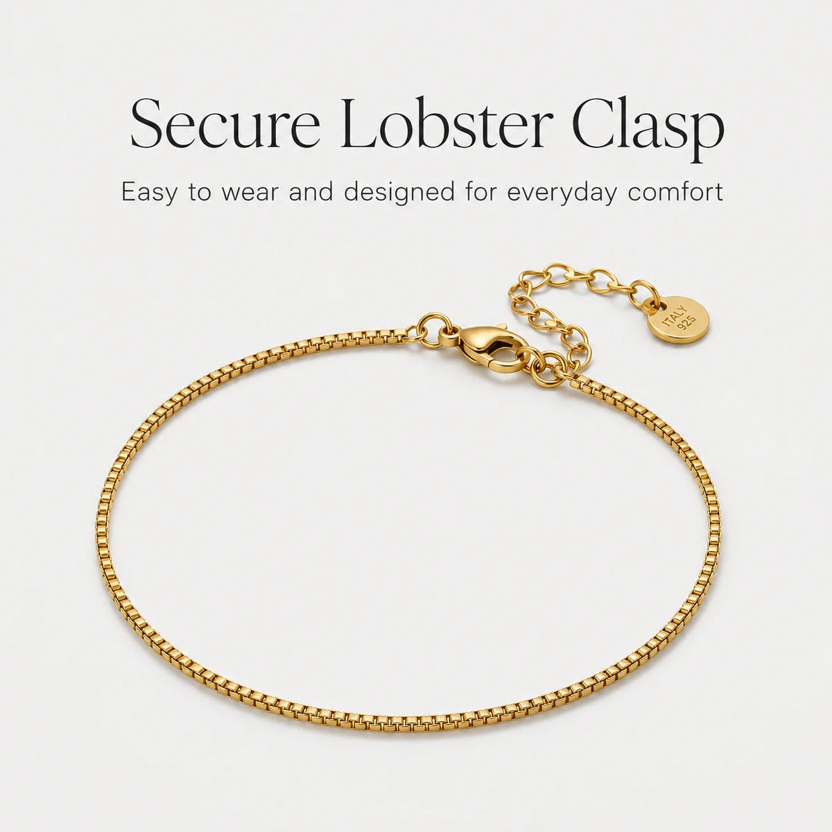 Gold Cuban Chain Bracelet | Waterproof Stainless Luxury | Everyday Layering