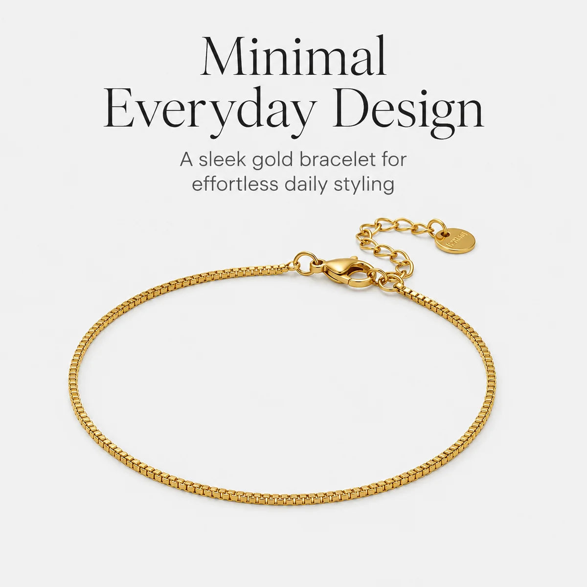 Gold Cuban Chain Bracelet | Waterproof Stainless Luxury | Everyday Layering
