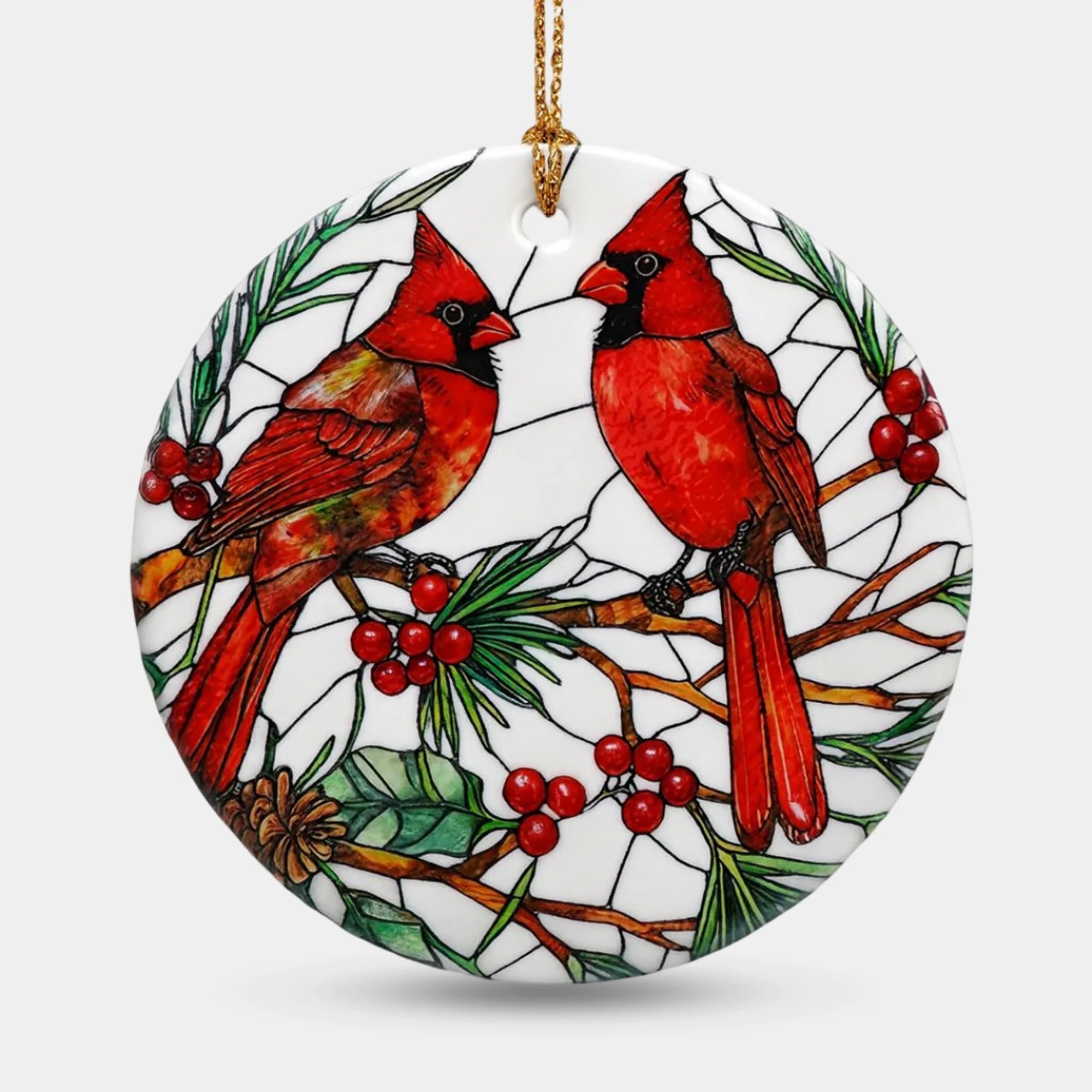 Cardinal Christmas Ornament - MH ELEGANCE - Cardinal Christmas Ornament -