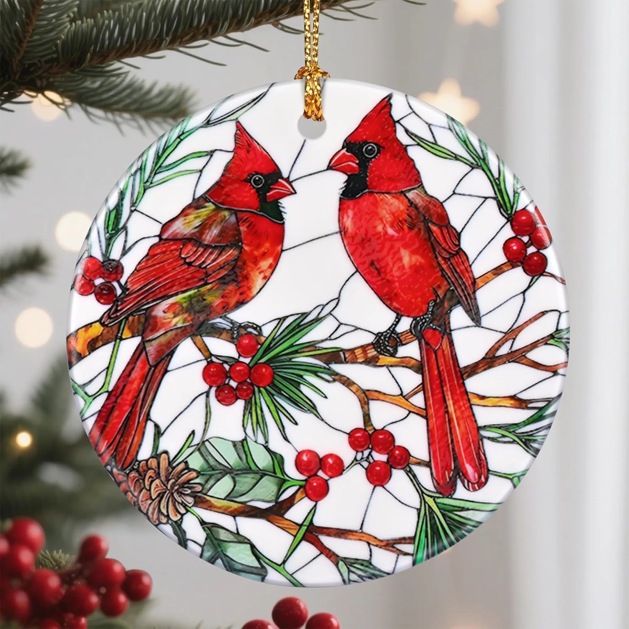 Cardinal Christmas Ornament - MH ELEGANCE - Cardinal Christmas Ornament -