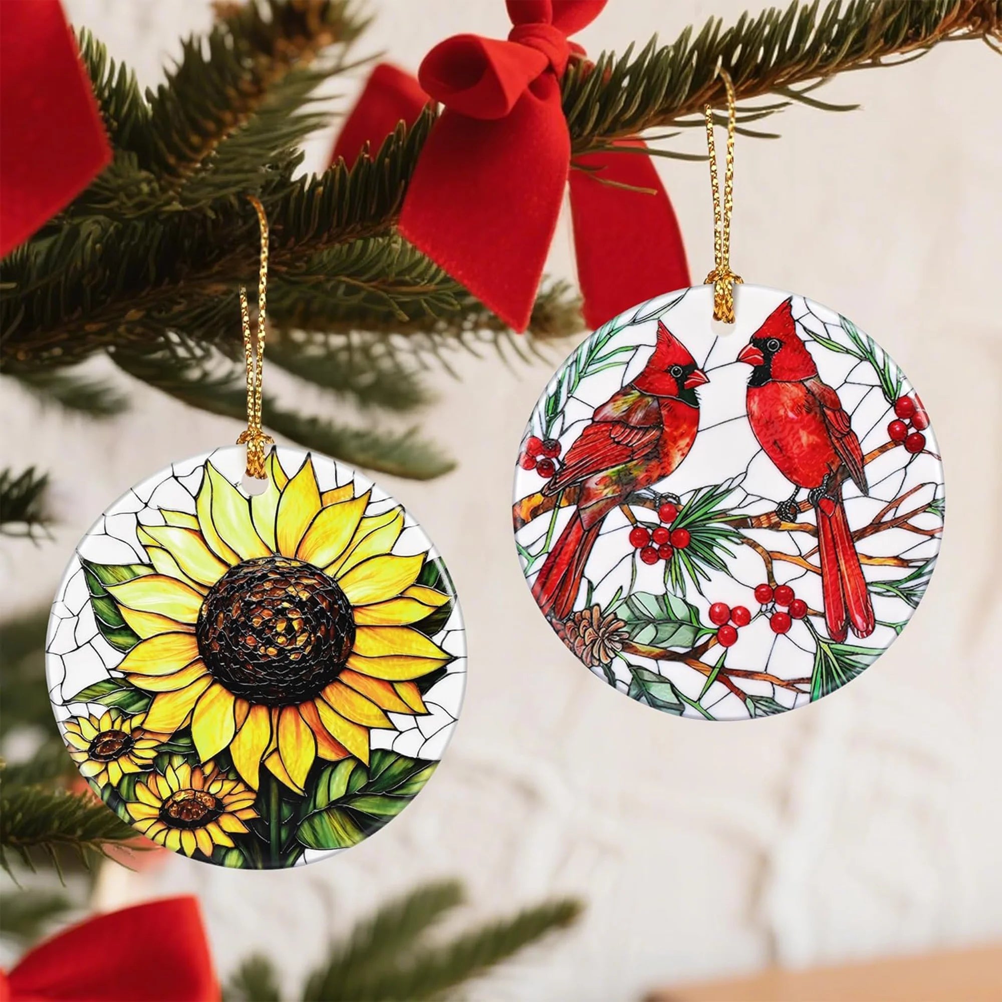 Cardinal Christmas Ornament - MH ELEGANCE - Cardinal Christmas Ornament -