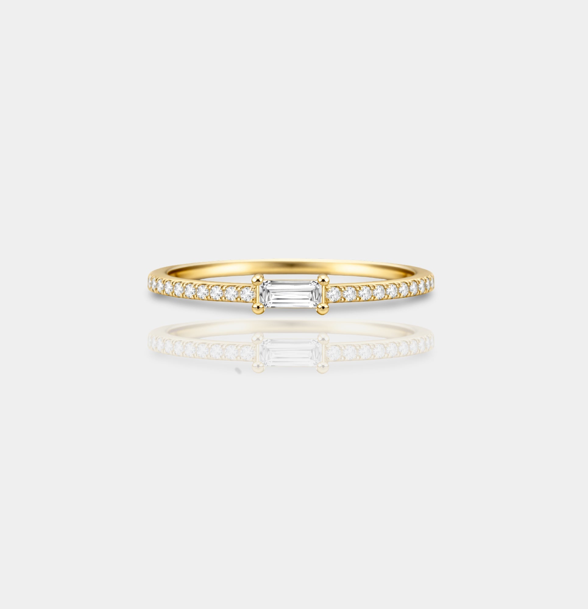 Celeste Spark Baguette Eternity Ring - MH ELEGANCE - Celeste Spark Baguette Eternity Ring - Ring