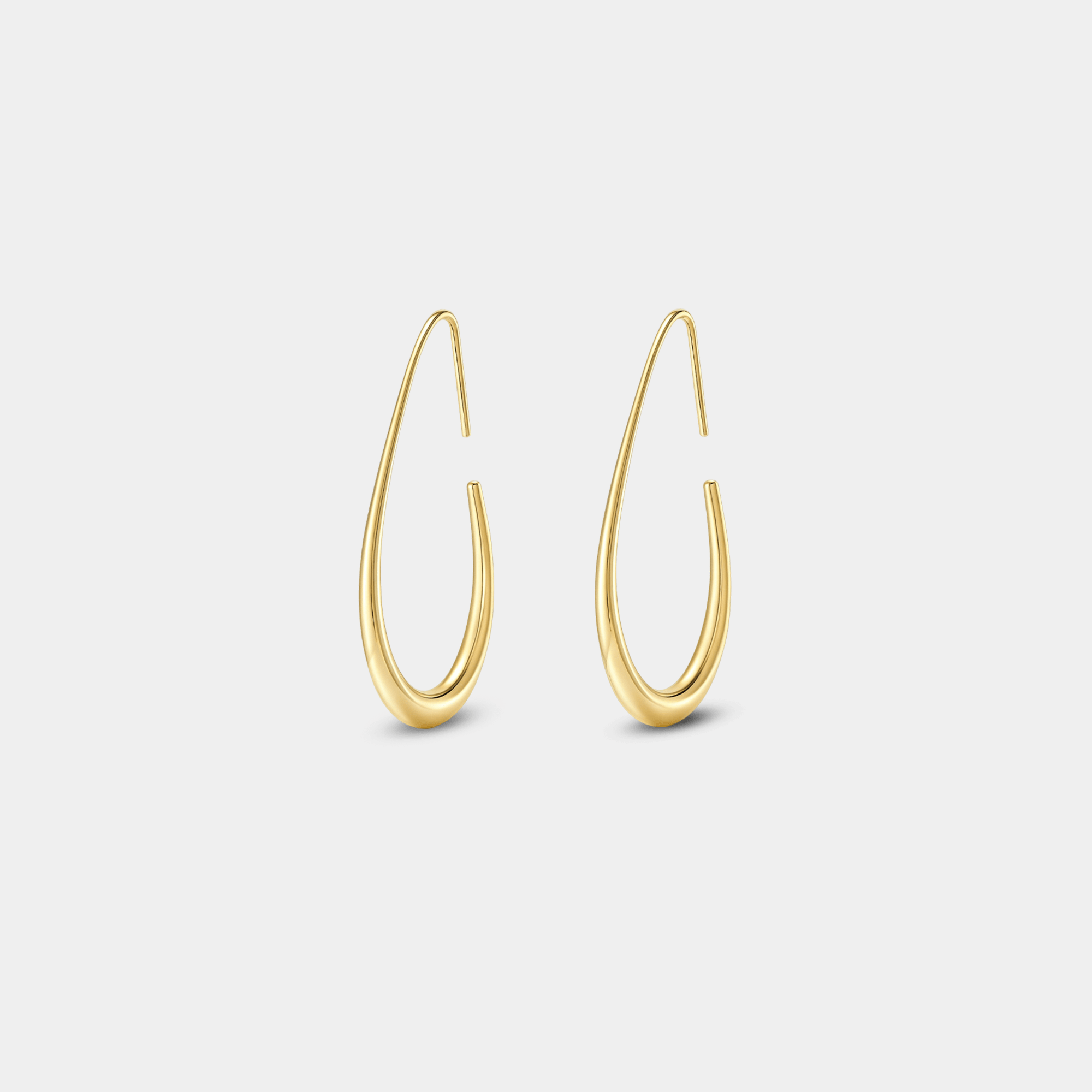 Charlize Teardrop Hoop Earrings - MH ELEGANCE - Charlize Teardrop Hoop Earrings -