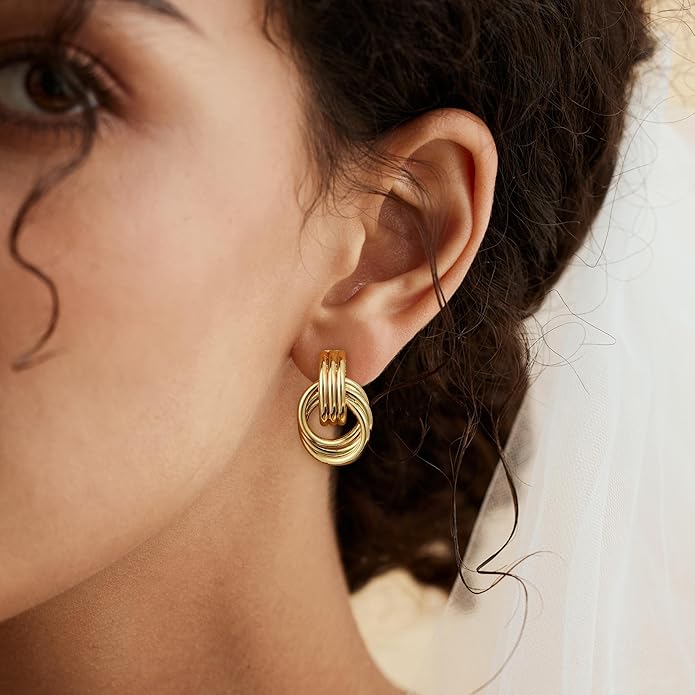 Chunky Knot Earrings - MH ELEGANCE - Chunky Knot Earrings -
