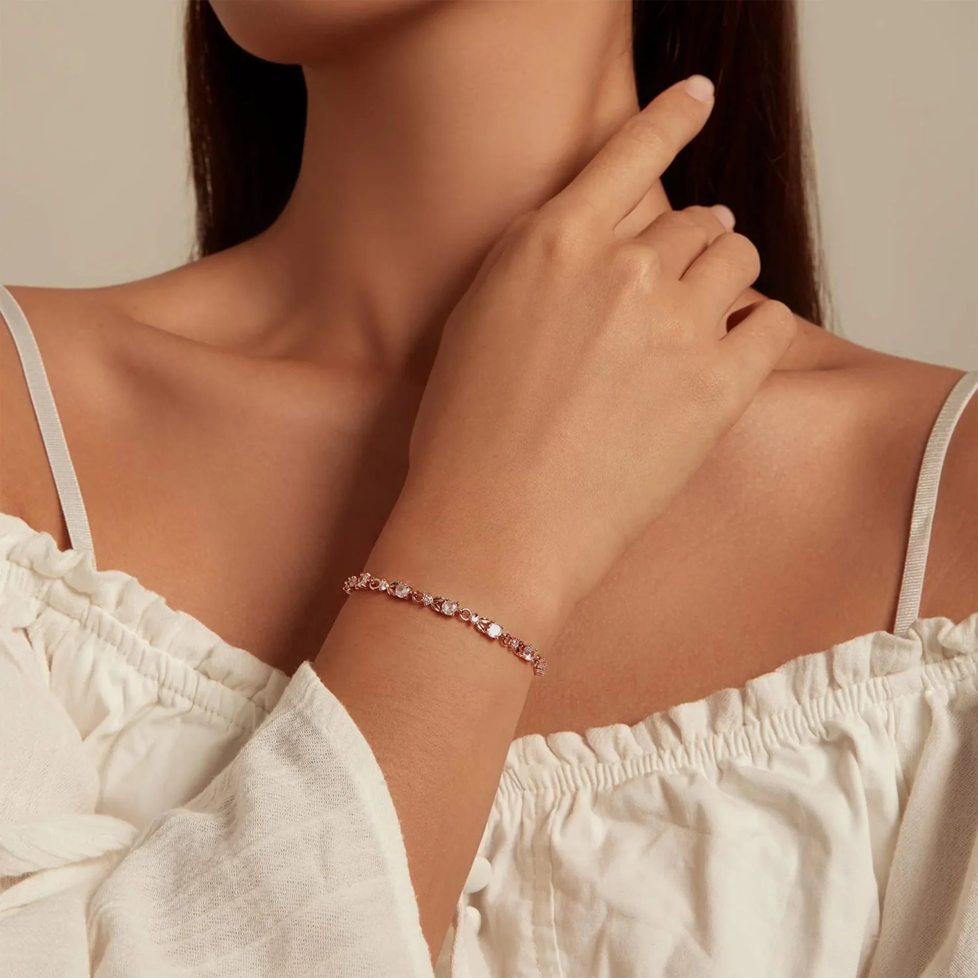Classic Adjustable Sparkle Bracelet - MH ELEGANCE - Classic Adjustable Sparkle Bracelet -