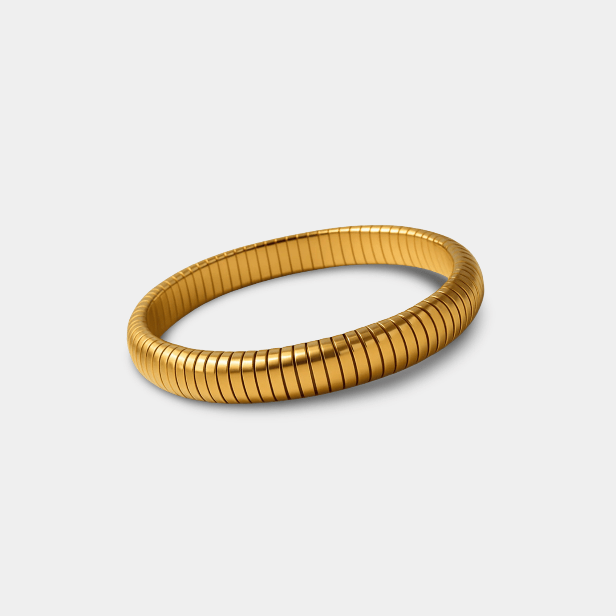 Cobra Coil Bracelet | 14K Gold | Bold Statement Bangle | Luxury Design - MH ELEGANCE - Cobra Bracelet Coil Design - MH ELEGANCE - Bracelet