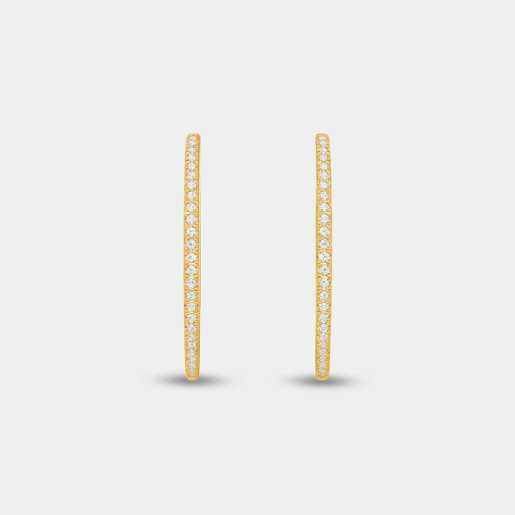 Crystal Pavé Statement Hoops - MH ELEGANCE - Crystal Pavé Statement Hoops -