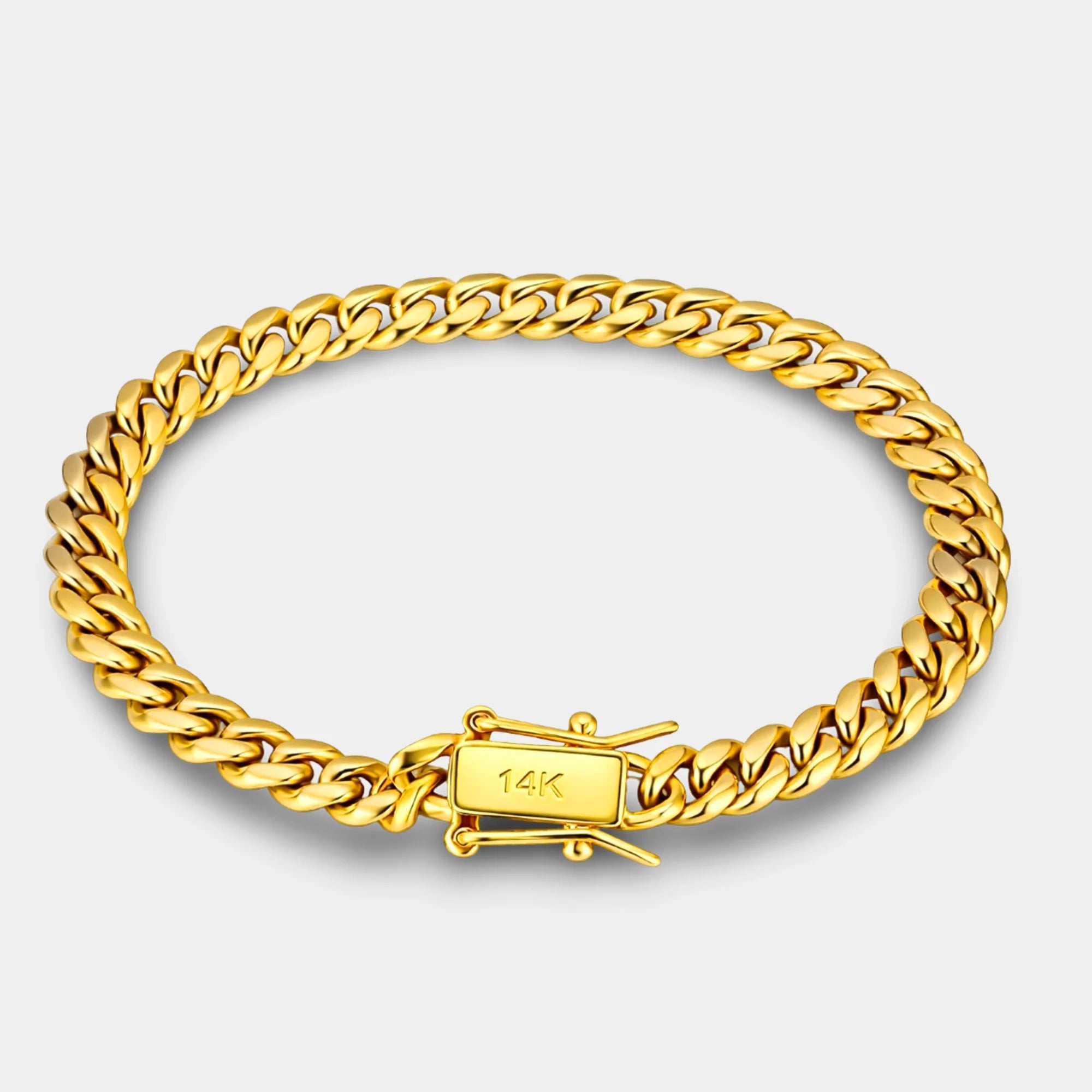 Cuban Link Chain Bracelet | Gold Plated Men's Luxury Jewelry | Premium Style - MH ELEGANCE - Cuban Link Chain Bracelet | Gold Plated Men's Luxury Jewelry | Premium Style -