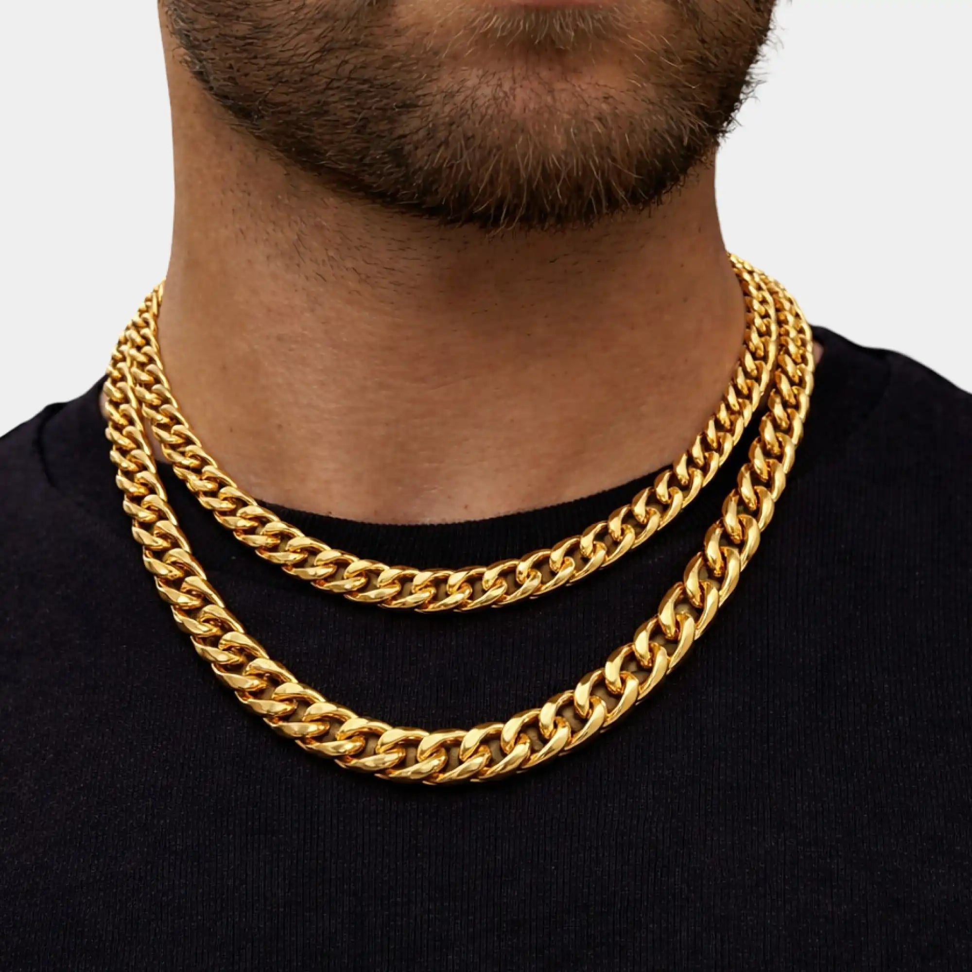 Cuban Link Imperial Edge Chain for Men | 7mm Gold-Plated Stainless Steel | Premium Durability – MH ELEGANCE - MH ELEGANCE - Cuban Link Imperial Edge Chain for Men | 7mm Gold-Plated Stainless Steel | Premium Durability – MH ELEGANCE - Necklace