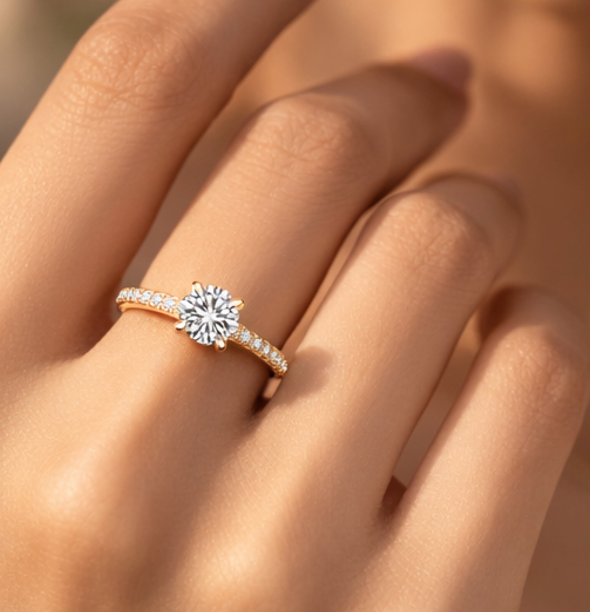 Delicate Sparkle Eternity Wedding Ring - MH ELEGANCE - Delicate Sparkle Eternity Wedding Ring - Ring