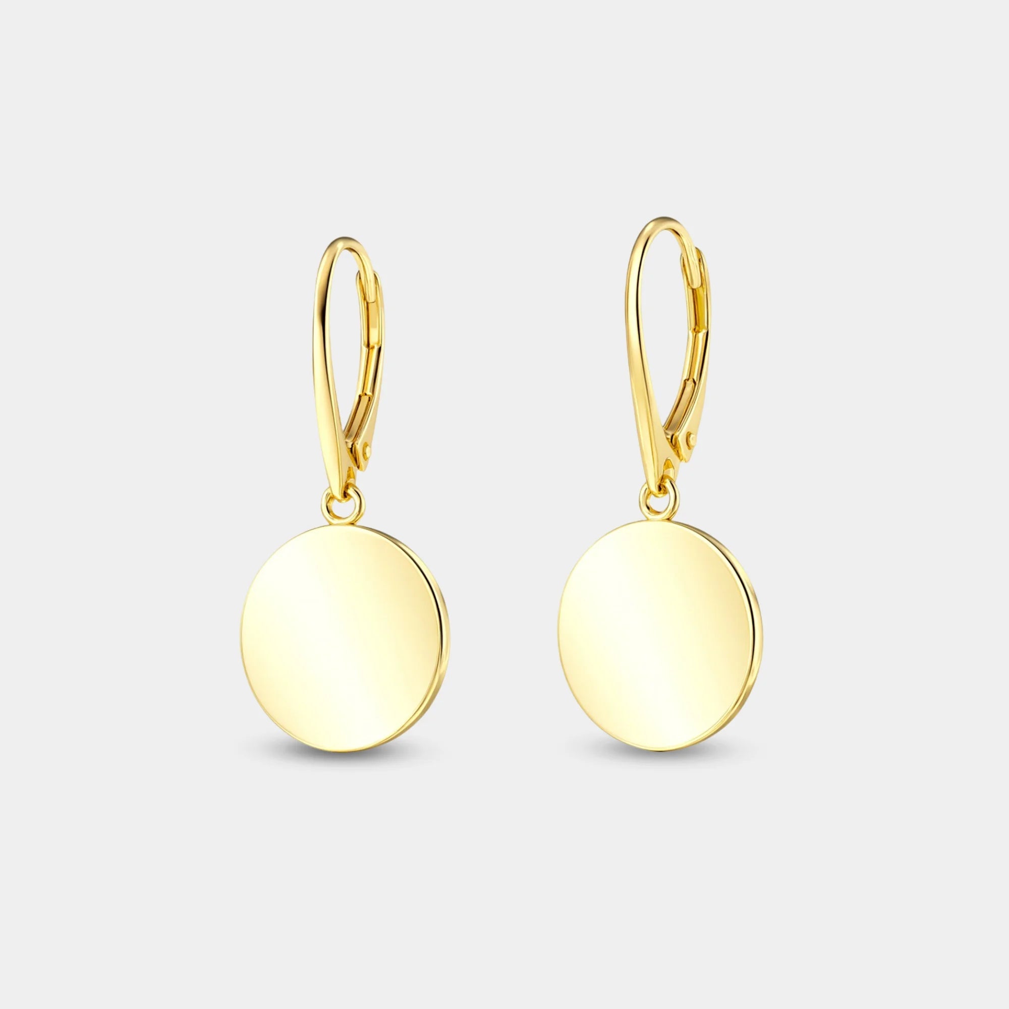 Disc Dangle Earrings - MH ELEGANCE - Disc Dangle Earrings -