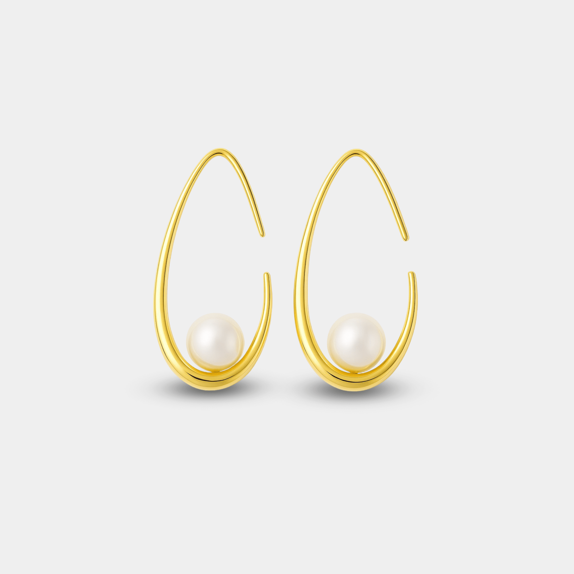 Elara Pearl Teardrop Earrings - MH ELEGANCE - Elara Pearl Teardrop Earrings -