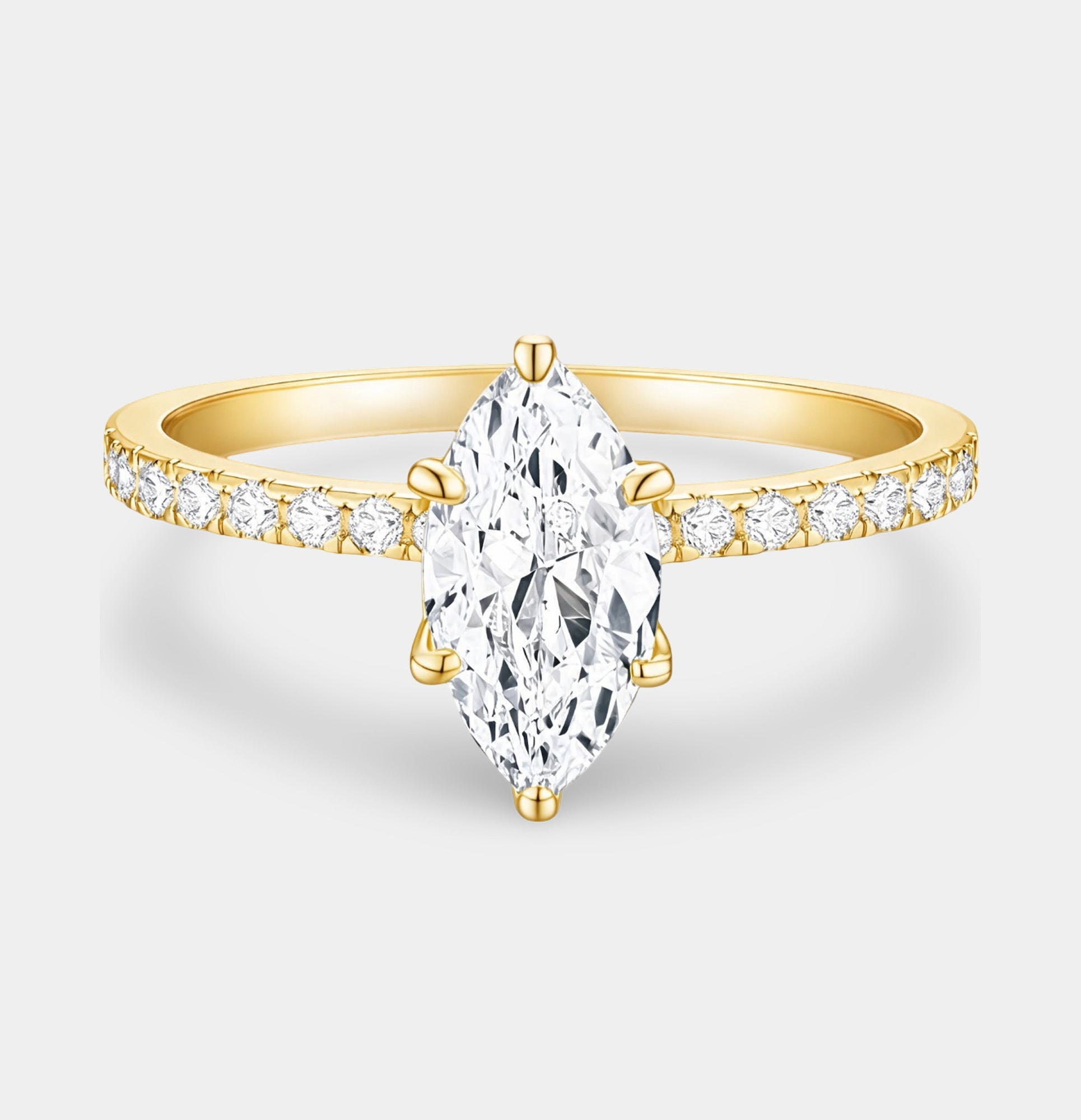 Eternal Grace Marquise Cut Engagement Ring - MH ELEGANCE - Eternal Grace Marquise Cut Engagement Ring - Ring