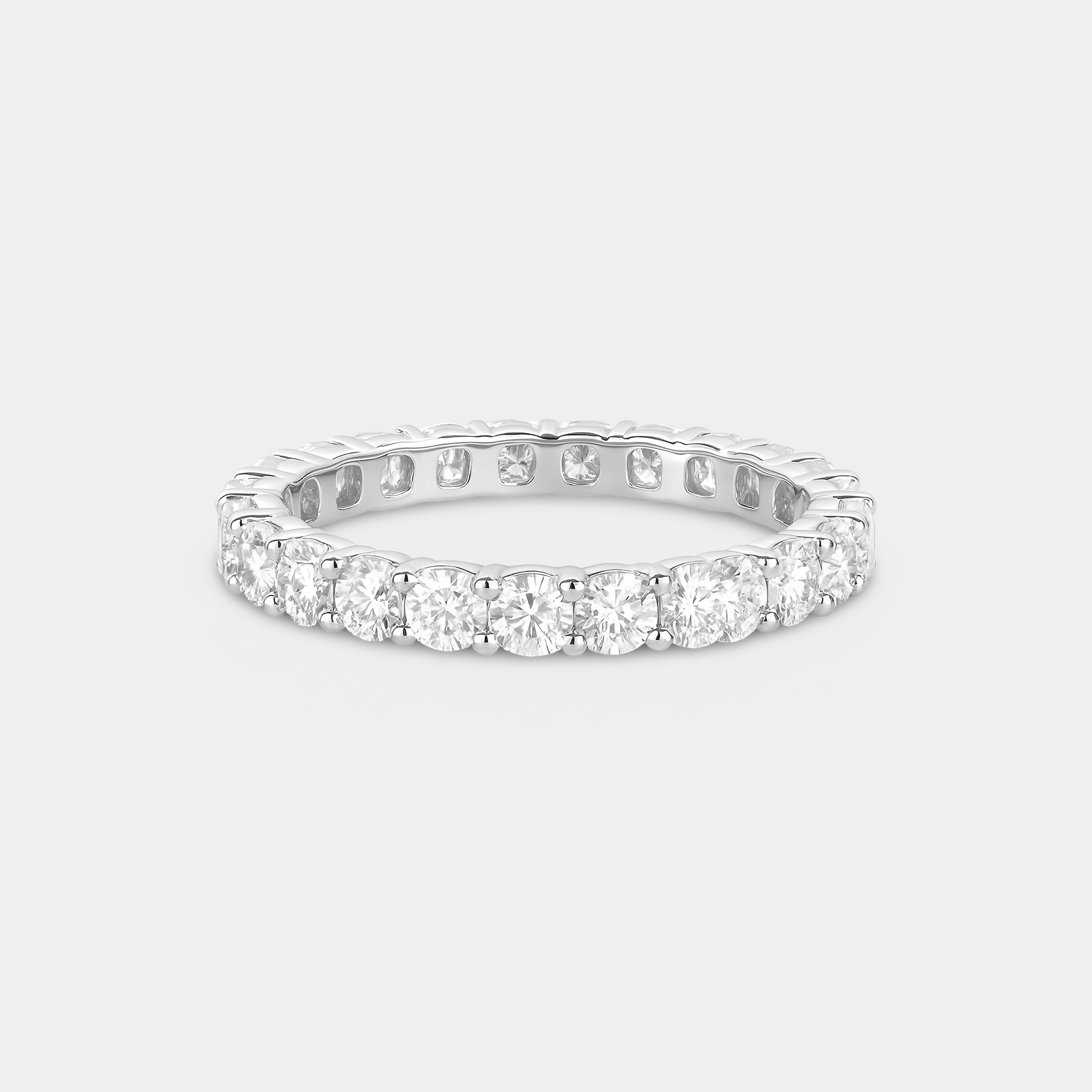 Eternity Ring with Cubic Zirconia - MH ELEGANCE - Eternity Ring with Cubic Zirconia -