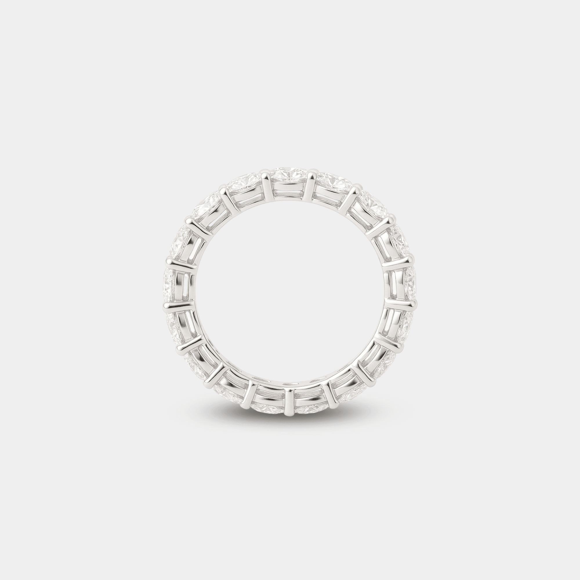 Eternity Ring with Cubic Zirconia - MH ELEGANCE - Eternity Ring with Cubic Zirconia -