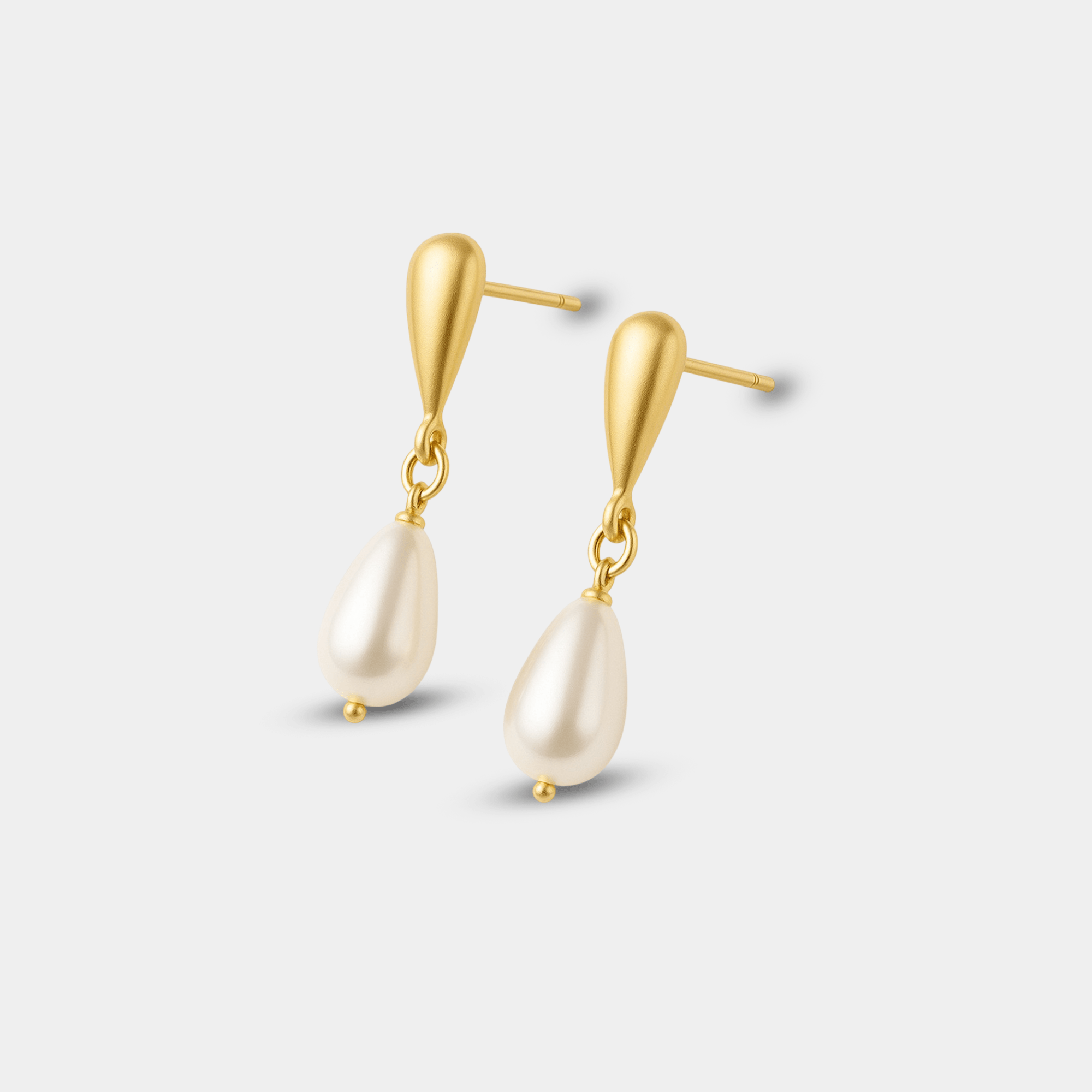 Evelyn Teardrop Pearl Earrings - MH ELEGANCE - Evelyn Teardrop Pearl Earrings -
