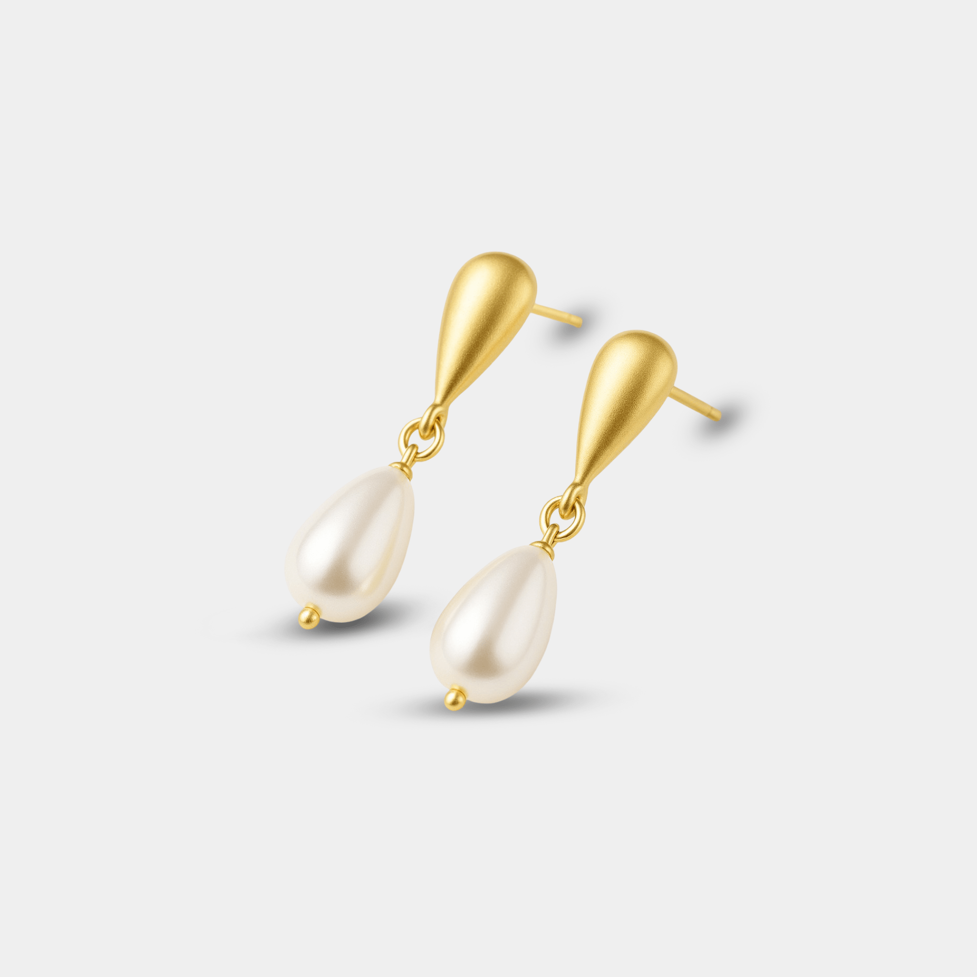 Evelyn Teardrop Pearl Earrings - MH ELEGANCE - Evelyn Teardrop Pearl Earrings -