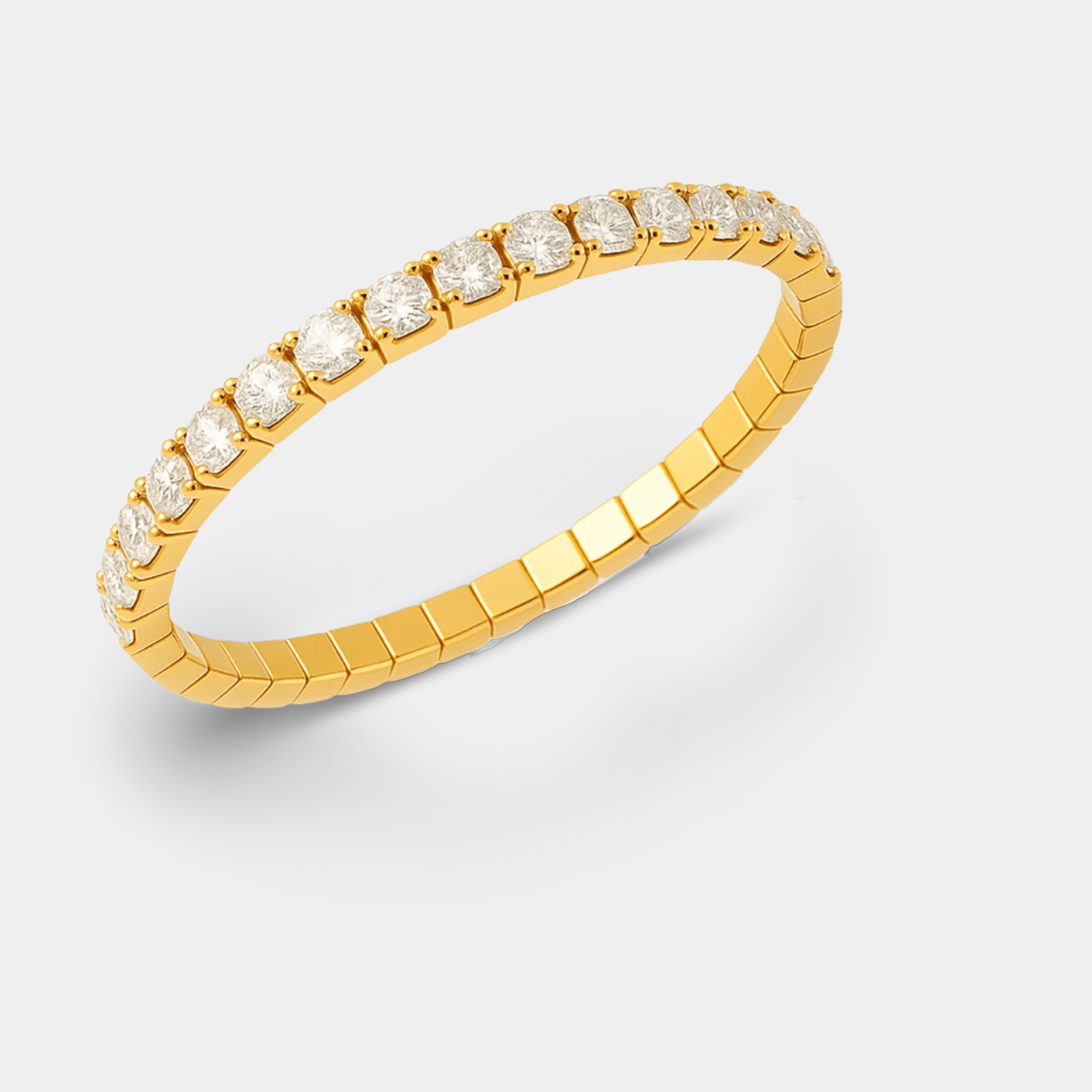 Glitzline Gold Bracelet | Cubic Zirconia Line Bracelet | 14K Gold – MH ELEGANCE - MH ELEGANCE - Glitzline Gold Bracelet - MH ELEGANCE -