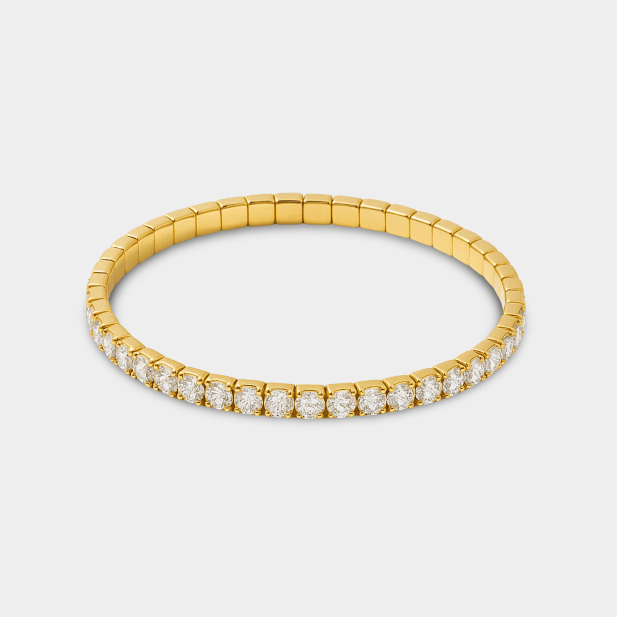 Glitzline Gold Bracelet | Cubic Zirconia Line Bracelet | 14K Gold – MH ELEGANCE - MH ELEGANCE - Glitzline Gold Bracelet - MH ELEGANCE -
