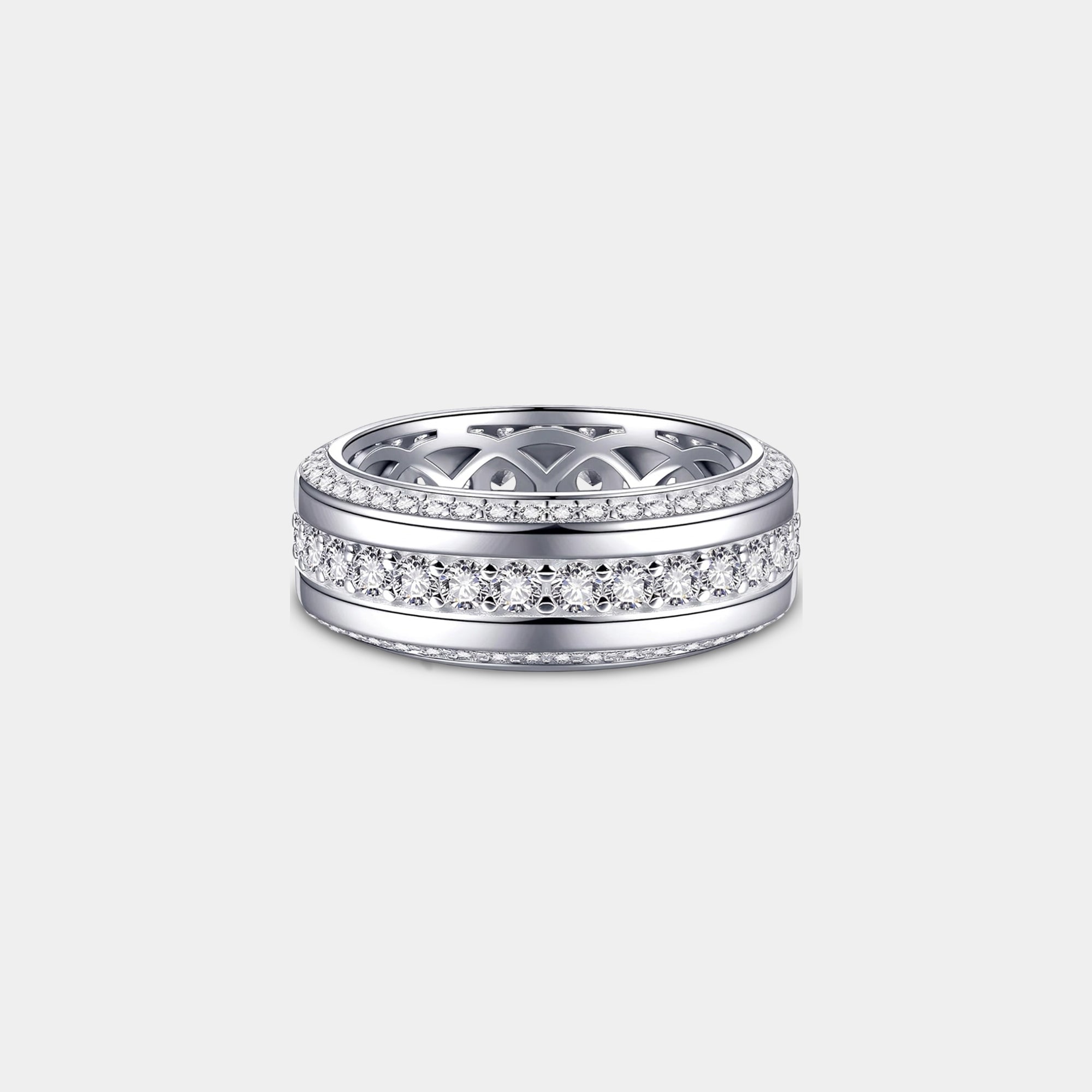 Gold Plated Elite Shine Men's Wedding Ring | Premium Band Luxury Jewelry - MH ELEGANCE - Gold Plated Elite Shine Men's Wedding Ring | Premium Band Luxury Jewelry - Ring