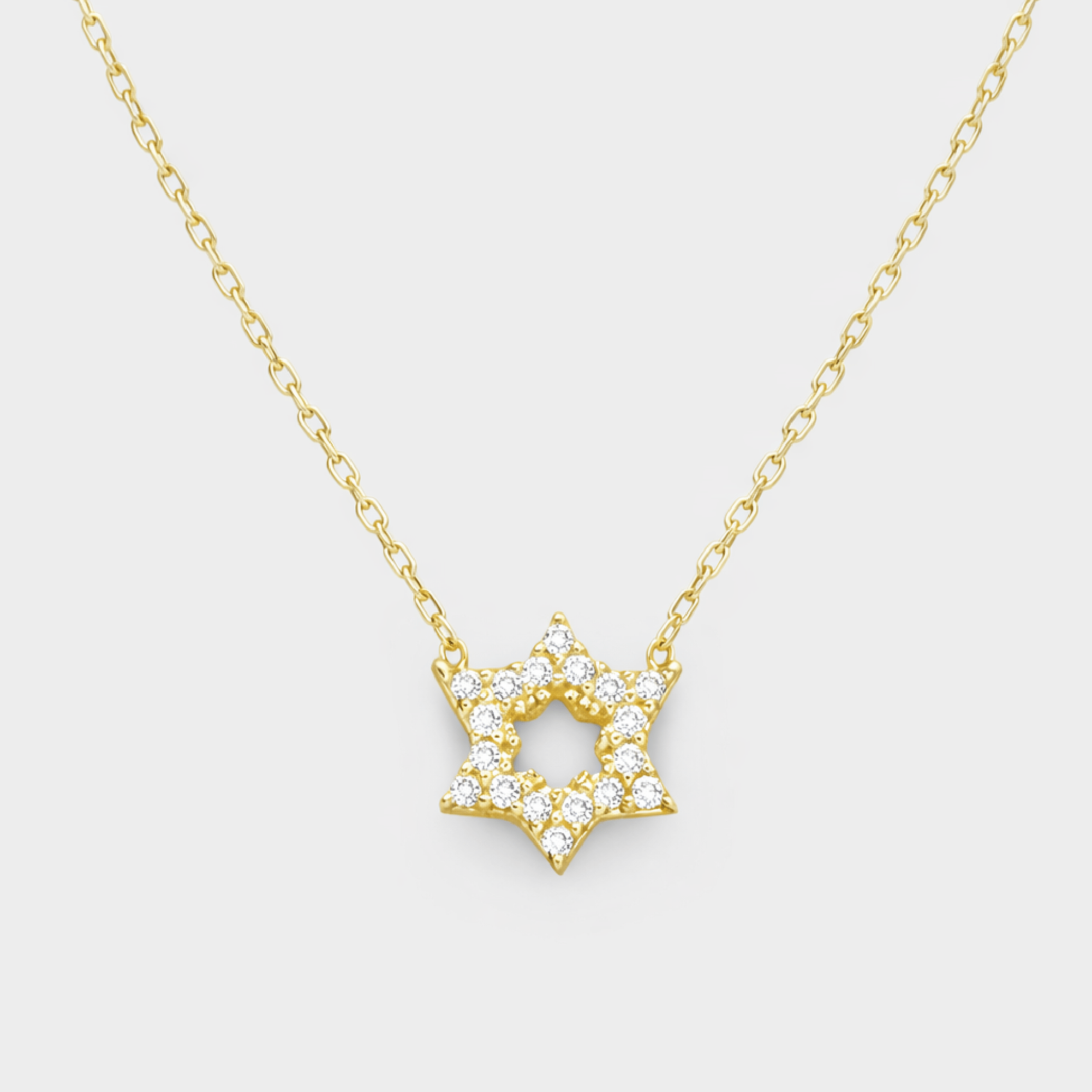 Golden Heritage Star of David Necklace - MH ELEGANCE - Golden Heritage Star of David Necklace - Necklace