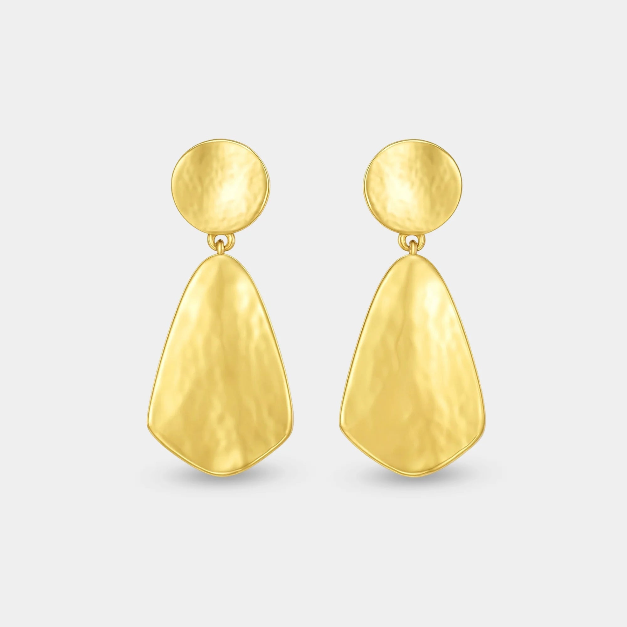 Hammered Chunky Earrings - MH ELEGANCE - Hammered Chunky Earrings -