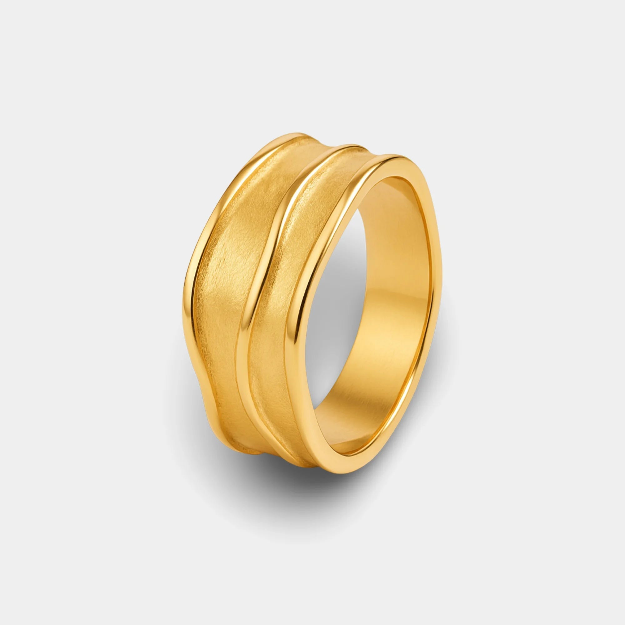 Hammered Textured Ring - MH ELEGANCE - Hammered Textured Ring -