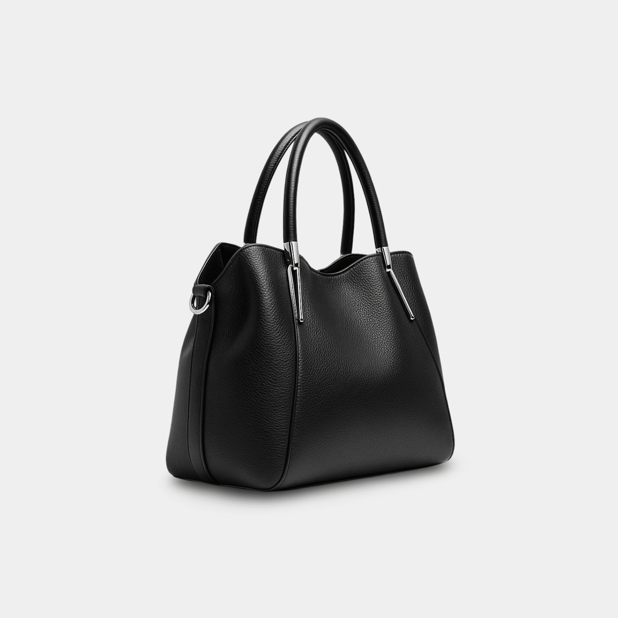 Leather Hobo Tote Handbag - MH ELEGANCE - Leather Hobo Tote Handbag - MH ELEGANCE -