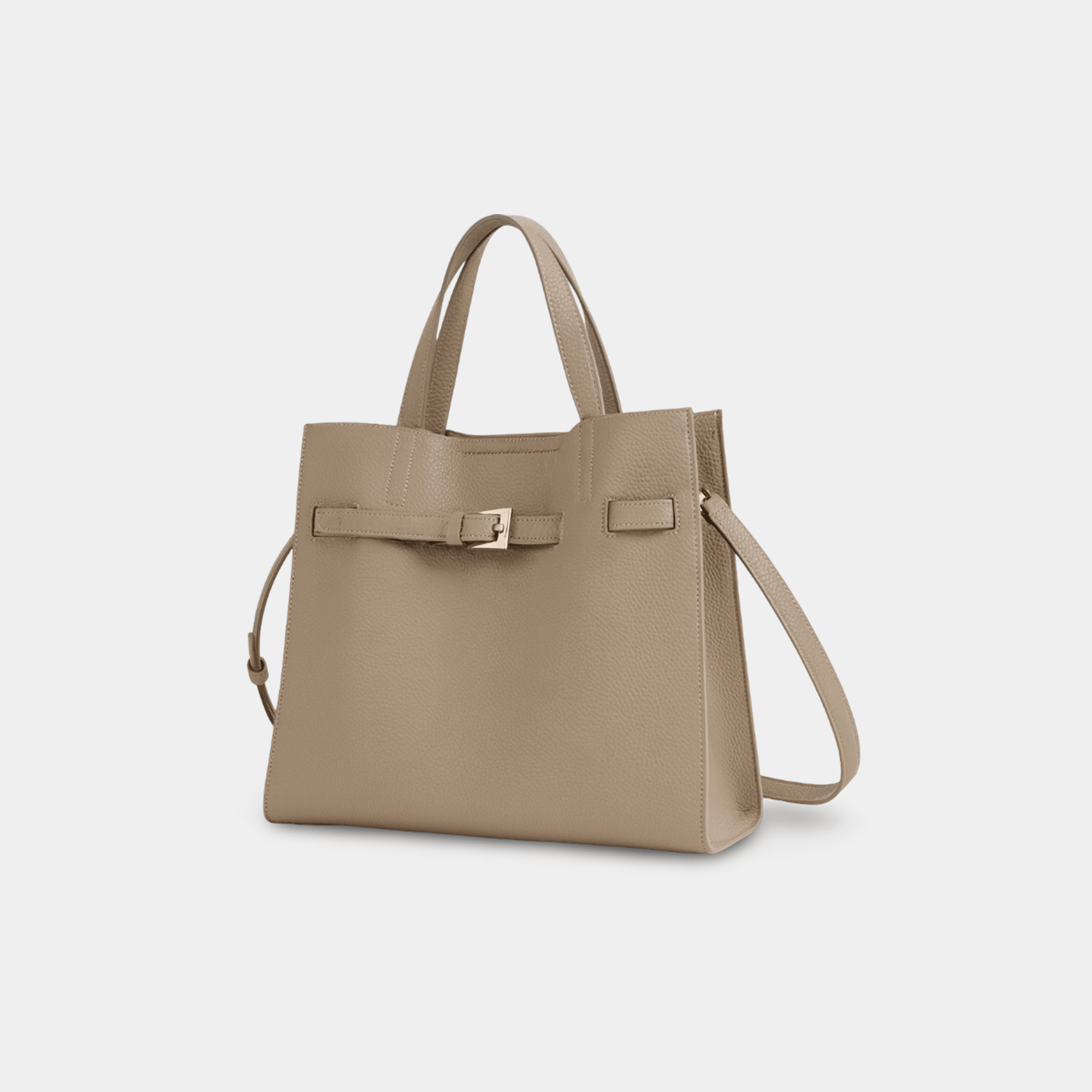 Leather Small Tote Handbag - MH ELEGANCE - Leather Small Tote Handbag - MH ELEGANCE -