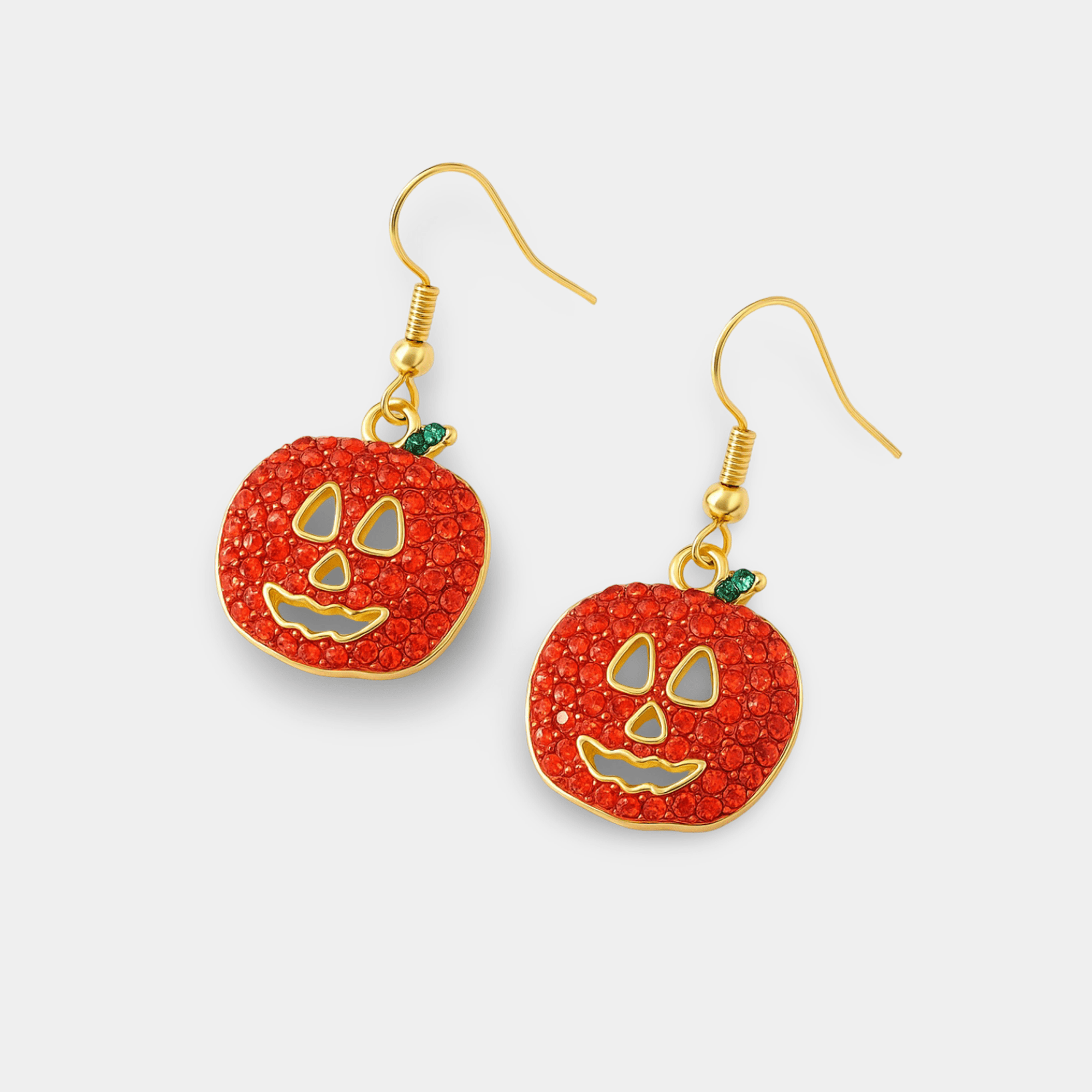 Luna Halloween Pumpkin Dangle Earrings - MH ELEGANCE - Luna Halloween Pumpkin Dangle Earrings -