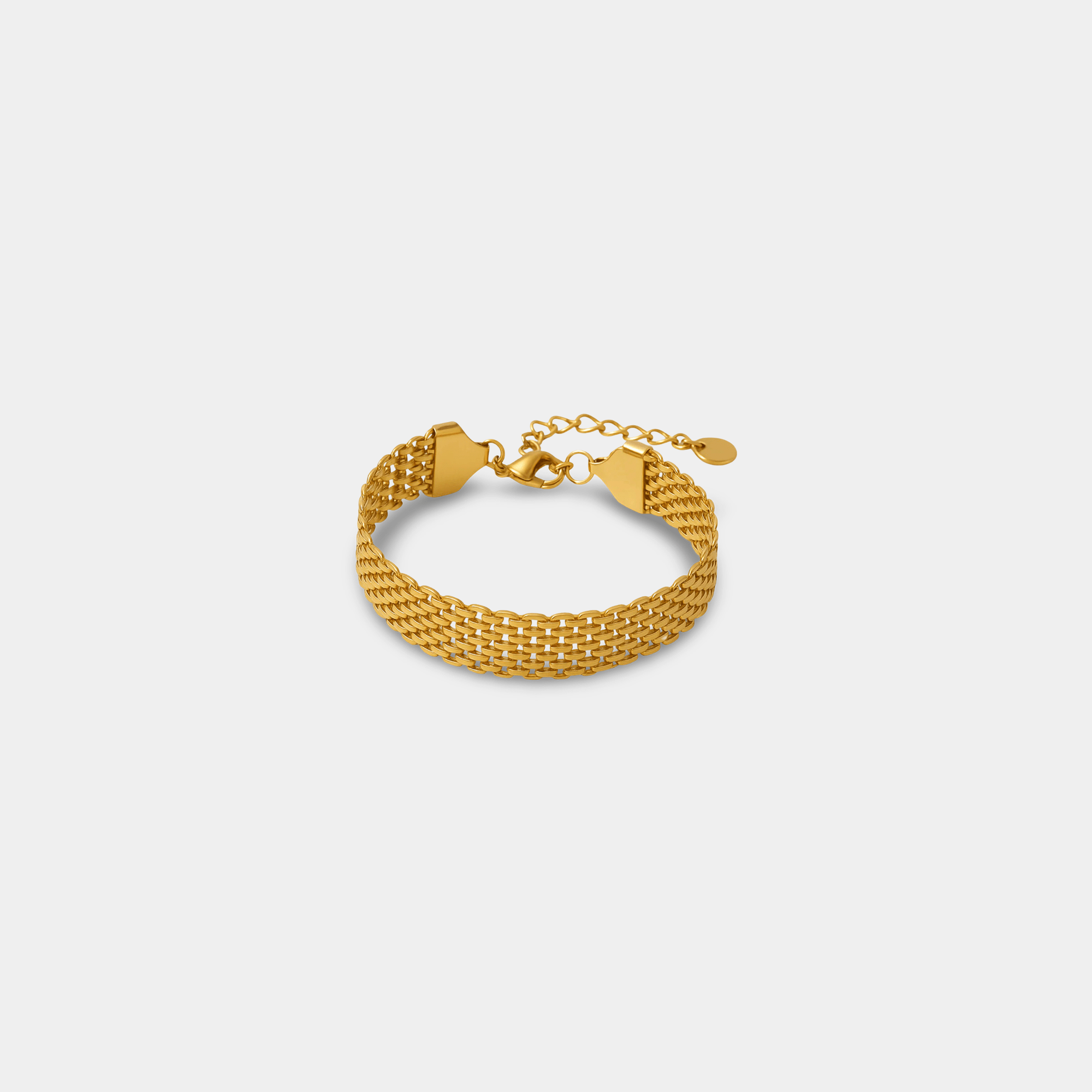 Mesh Gold Bracelet | Classic Mesh Weave | 14K Gold – MH ELEGANCE - MH ELEGANCE - Mesh Gold Bracelet - MH ELEGANCE -
