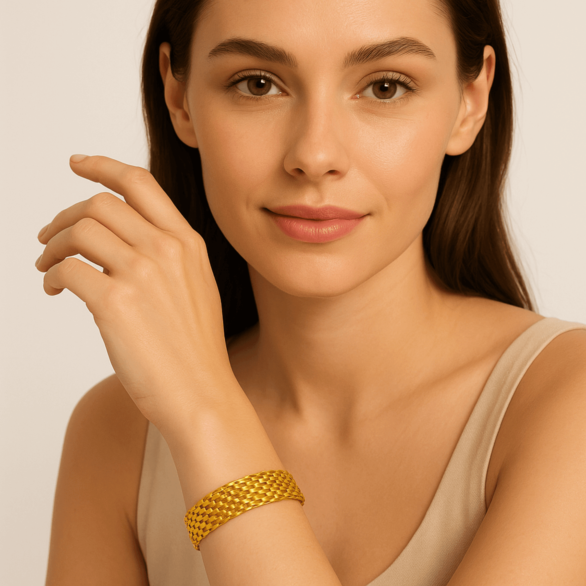 Mesh Gold Bracelet | Classic Mesh Weave | 14K Gold – MH ELEGANCE - MH ELEGANCE - Mesh Gold Bracelet - MH ELEGANCE -