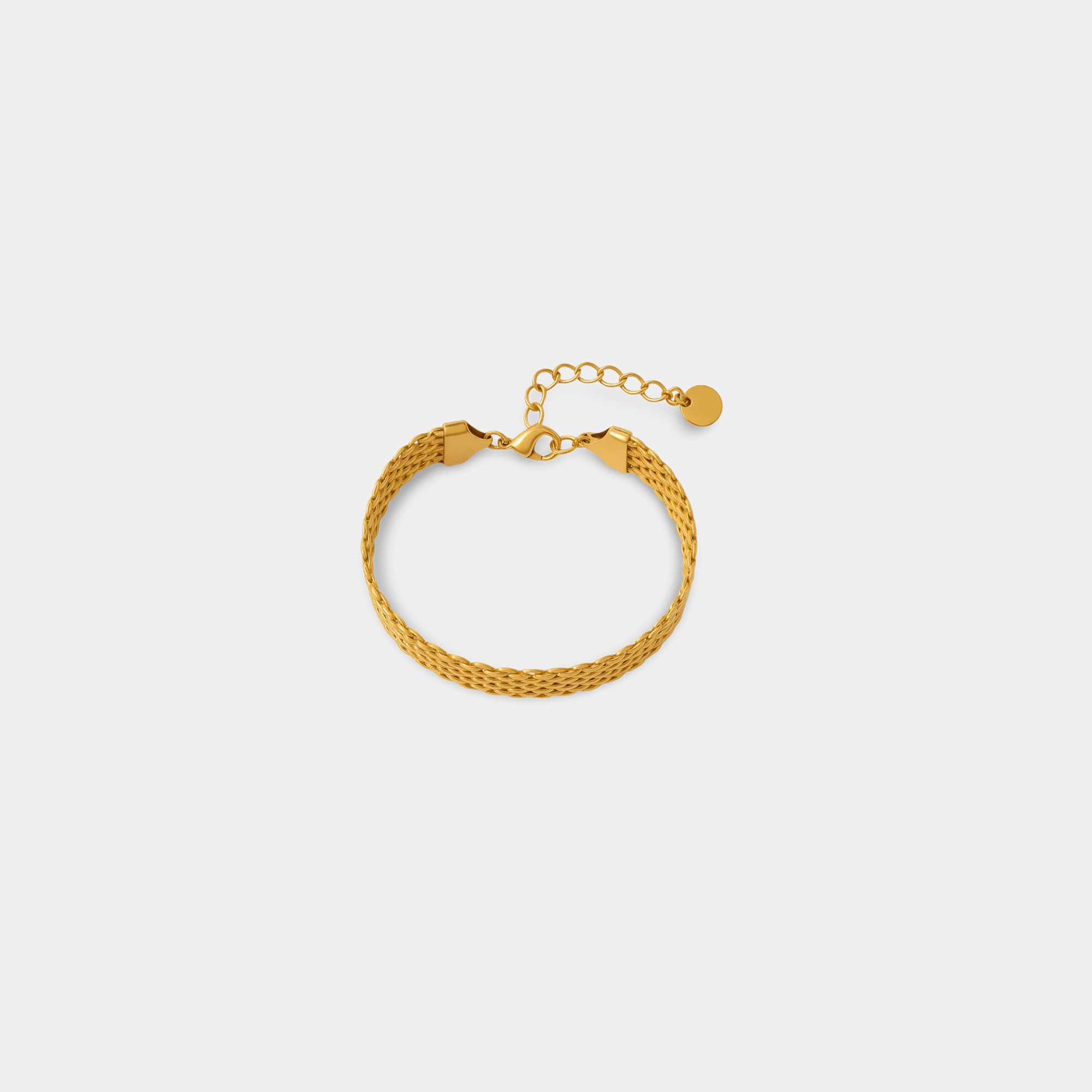 Mesh Gold Bracelet | Classic Mesh Weave | 14K Gold – MH ELEGANCE - MH ELEGANCE - Mesh Gold Bracelet - MH ELEGANCE -