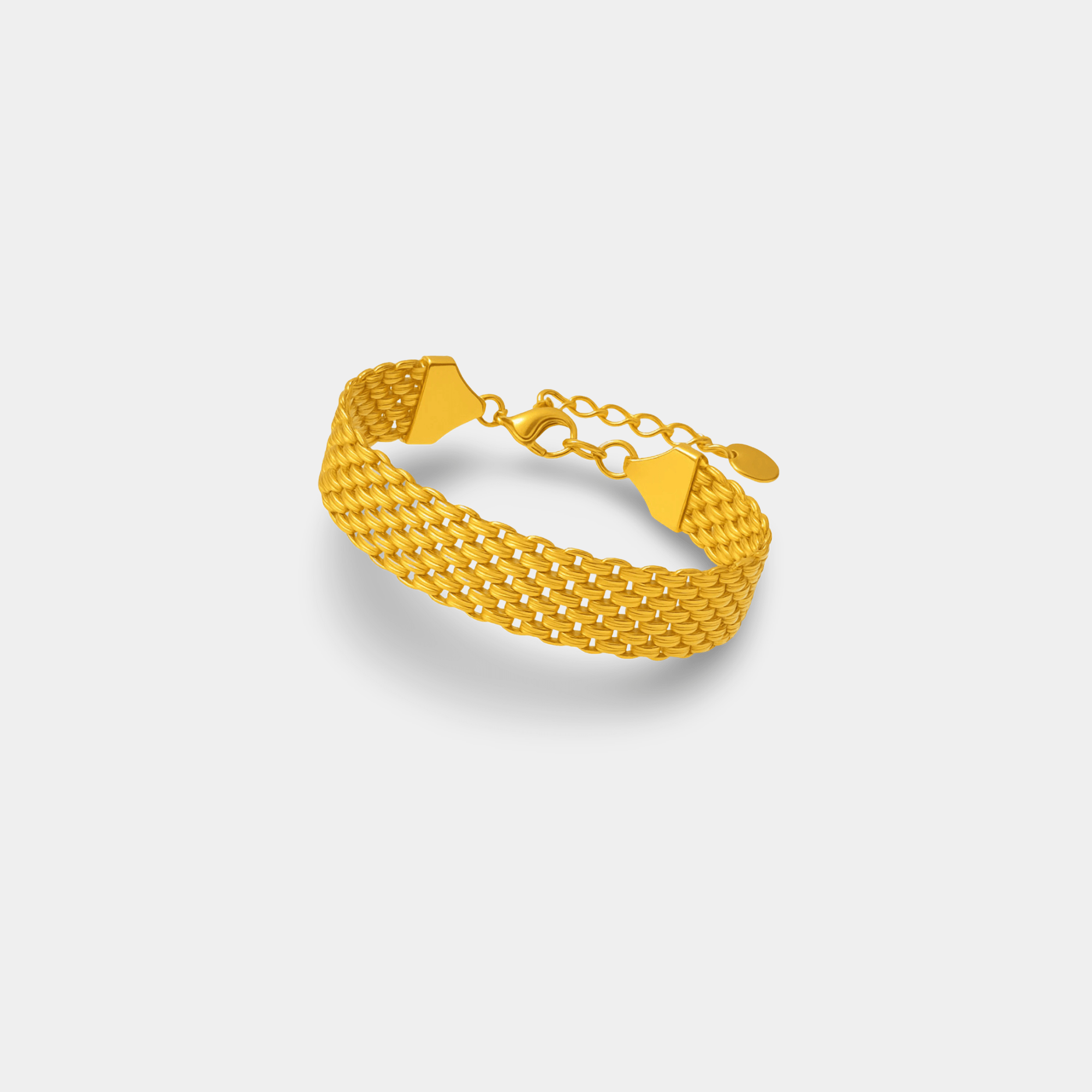 Mesh Gold Bracelet | Classic Mesh Weave | 14K Gold – MH ELEGANCE - MH ELEGANCE - Mesh Gold Bracelet - MH ELEGANCE -